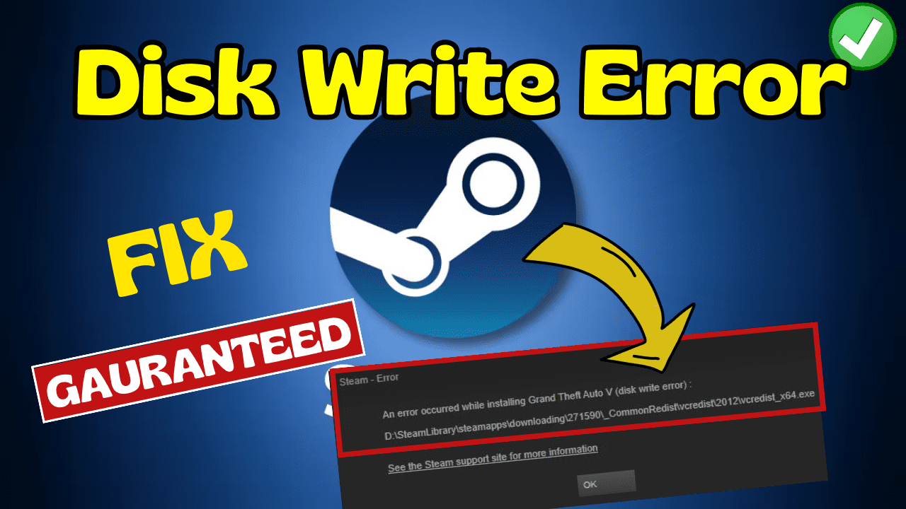 Steam Disk Write Error Fix
