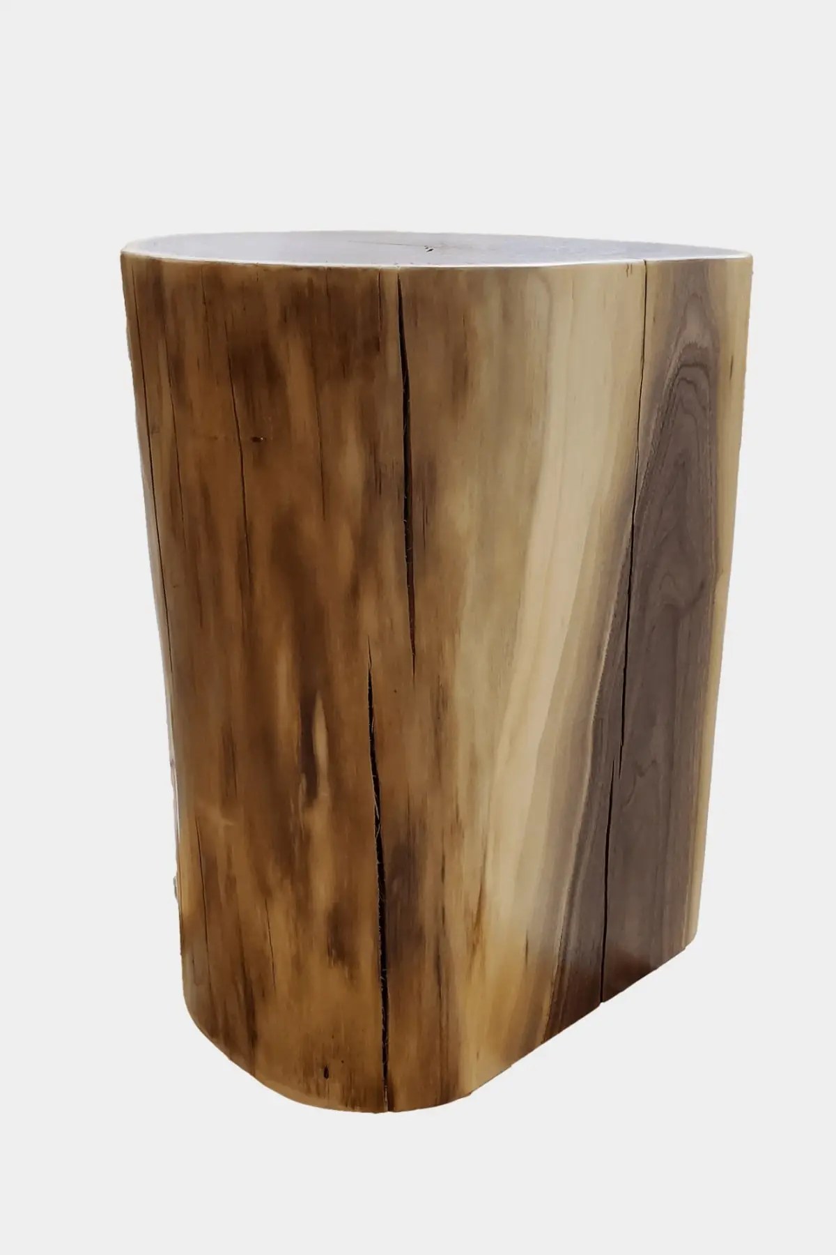 Live Edge Black Walnut Finished Stump Stool/Stump Table Lumber Shack