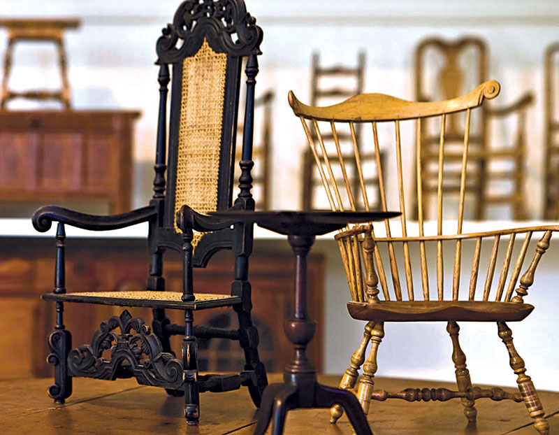 Not for sale An exquisitely made collection of miniature furniture