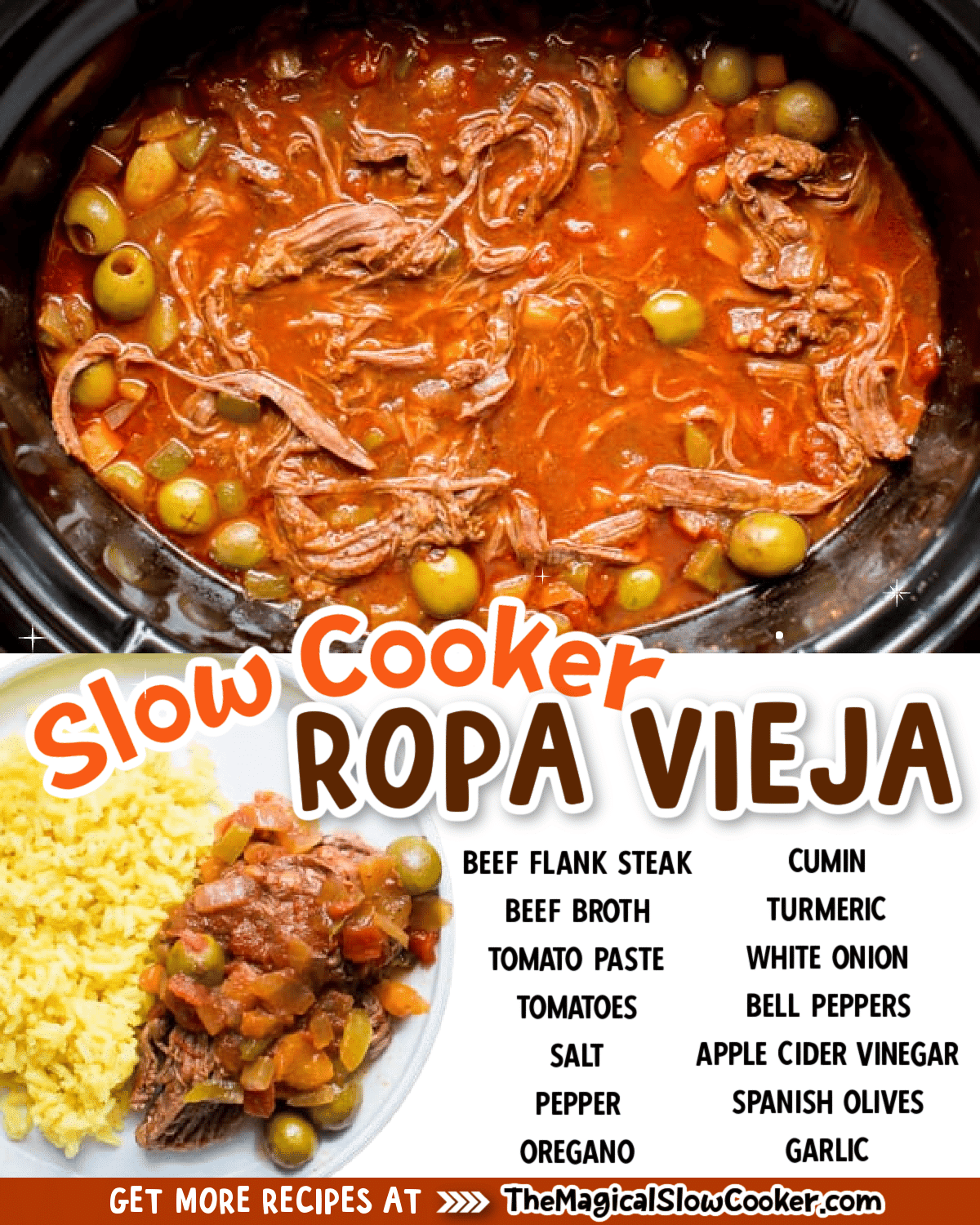 Slow Cooker Ropa Vieja (Cuban Beef) The Magical Slow Cooker