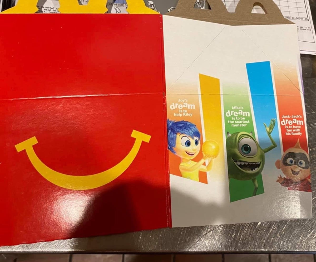 McDonald’s Happy Meals Featuring Pixar Characters!