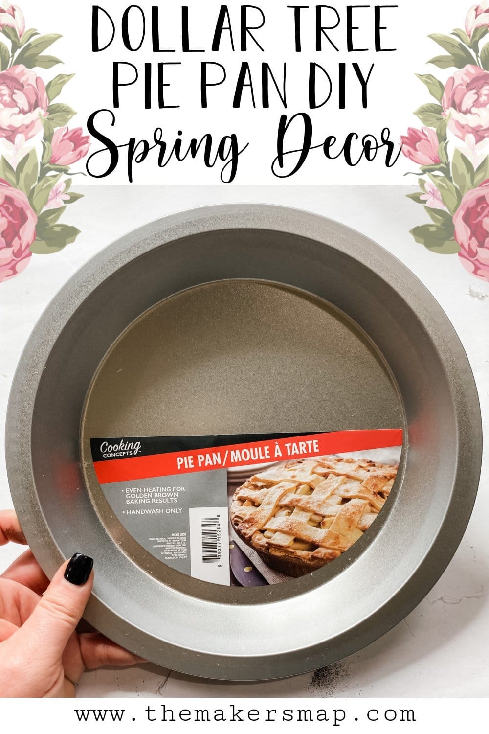 Dollar Tree Pie Pan DIY Spring Decor DIY Decor Tutorial