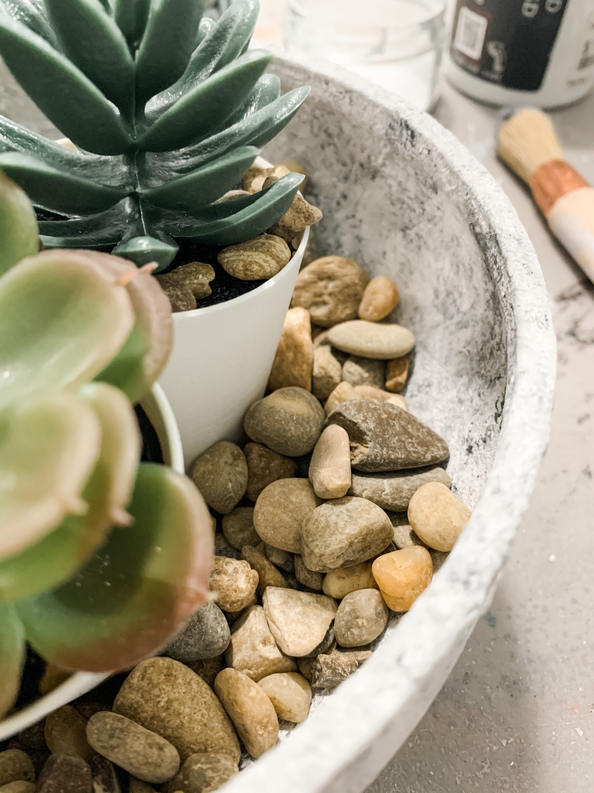 DIY Faux Concrete Planter Easy DIY Tutorial with Supply List