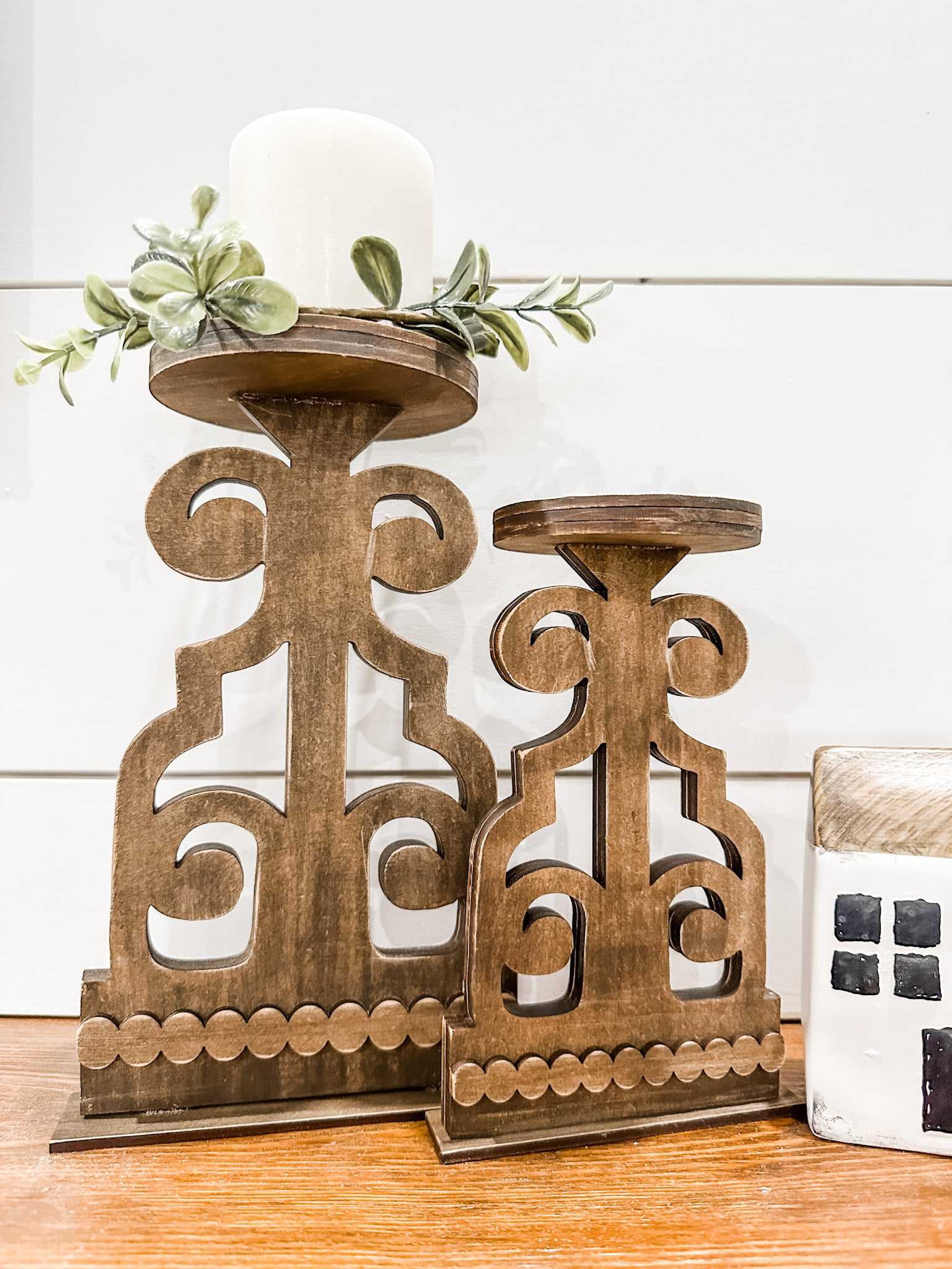 DIY Wood Candle Stands Easy DIY Tutorial