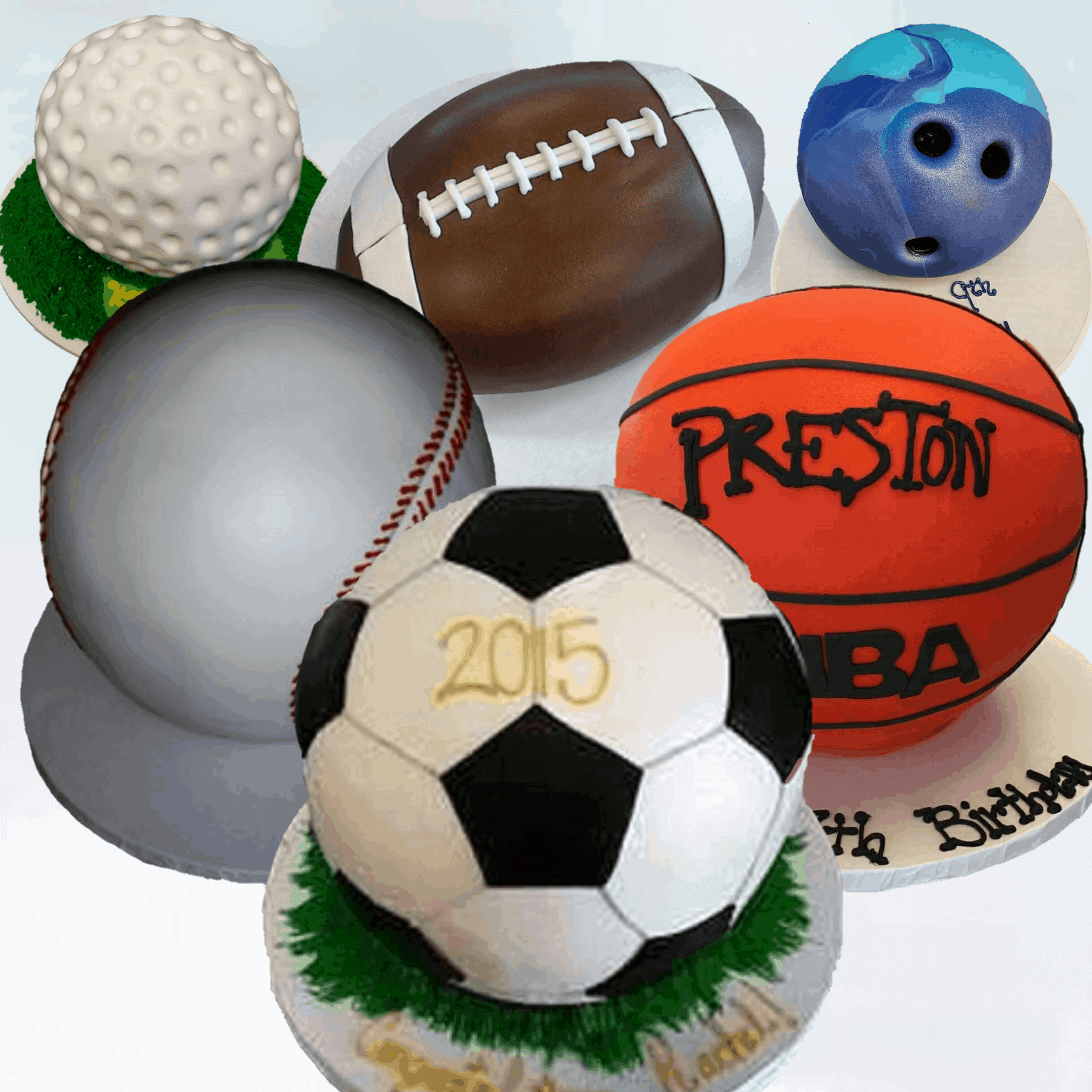 Sports Ball Cake (Fondant Included) The Makery Cake Co