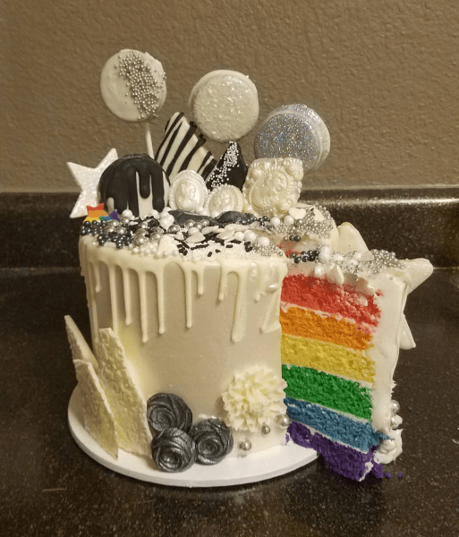 Over the Rainbow Drip Cake The Makery Cake Company