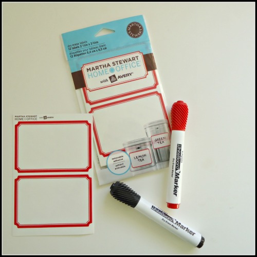 Bright Idea Dry Erase Labels from Martha Stewart