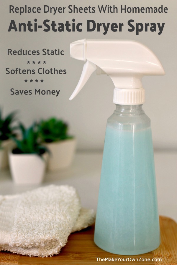DIY AntiStatic Fabric Softener Dryer Spray