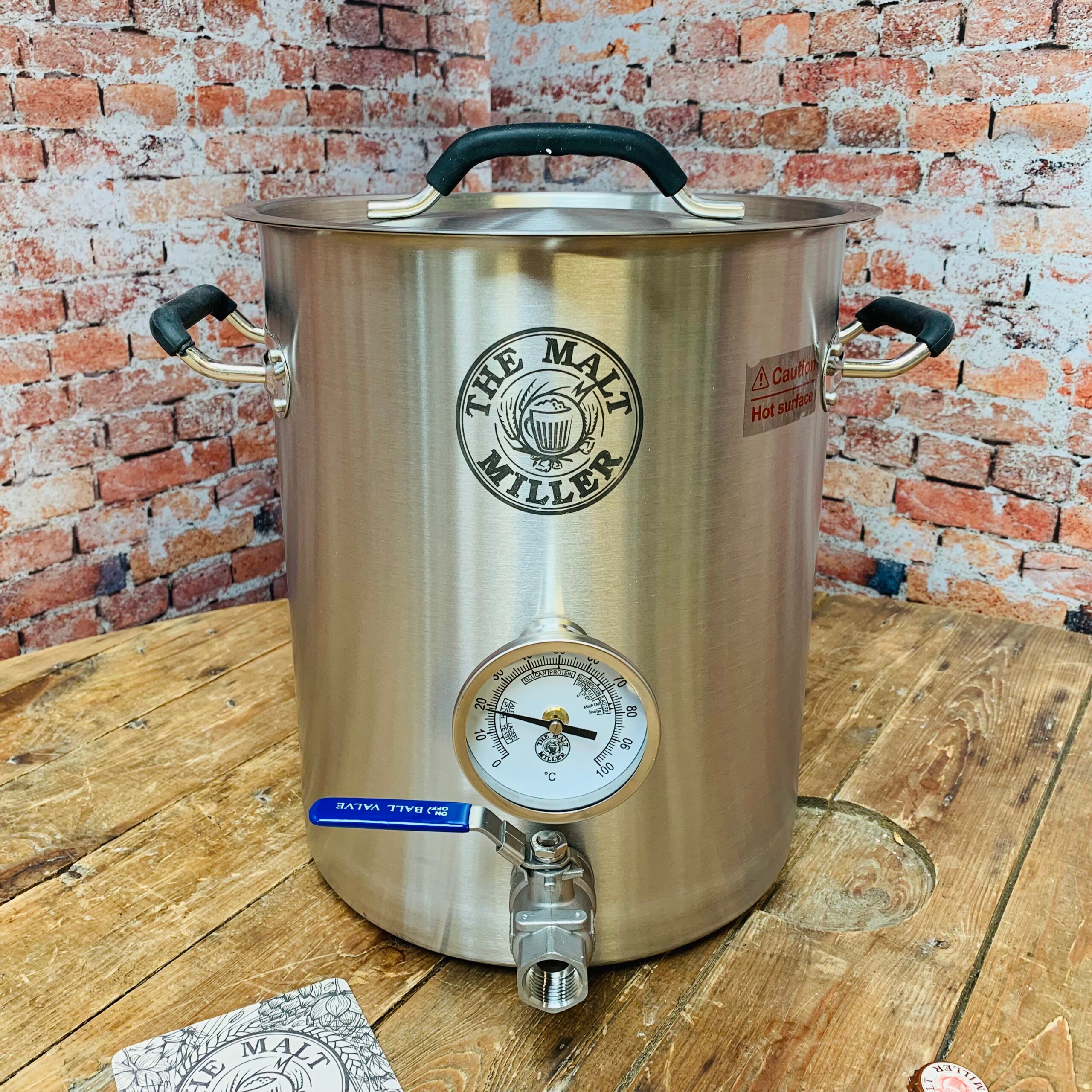 12L (3 US Gal) Stainless Steel Brew Kettle £110.00