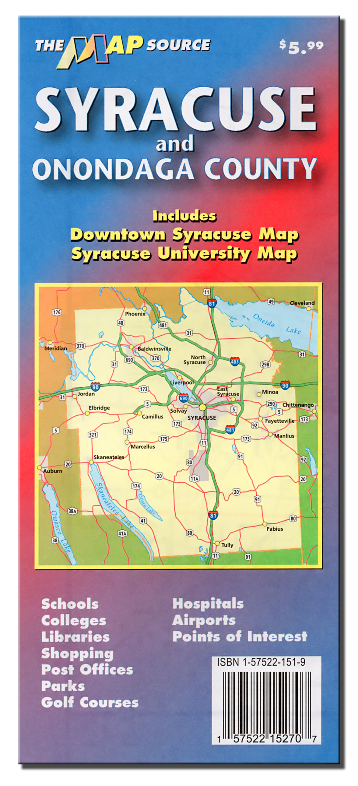 Syracuse & Onondaga County New York The Map Source