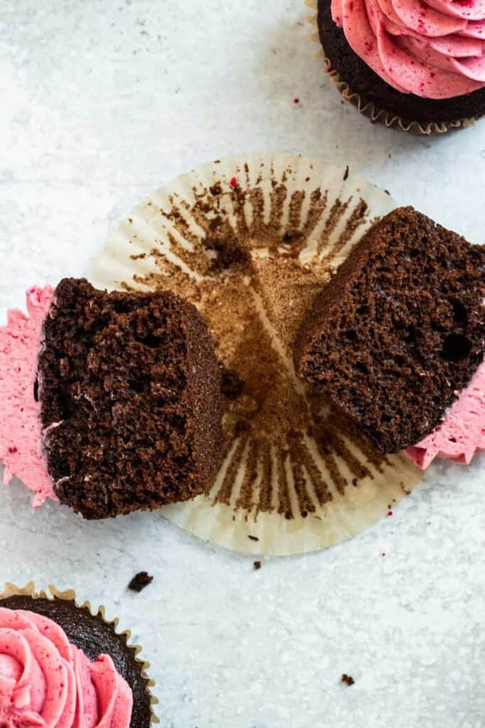 Chocolate Raspberry Cupcakes The Marble Kitchen