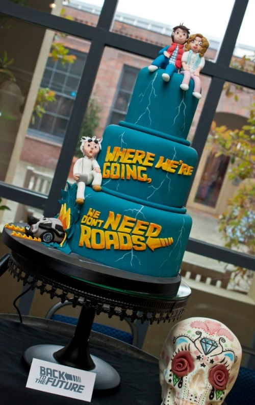 Great Scott! A Back to the Future Wedding Cake! The Mary Sue