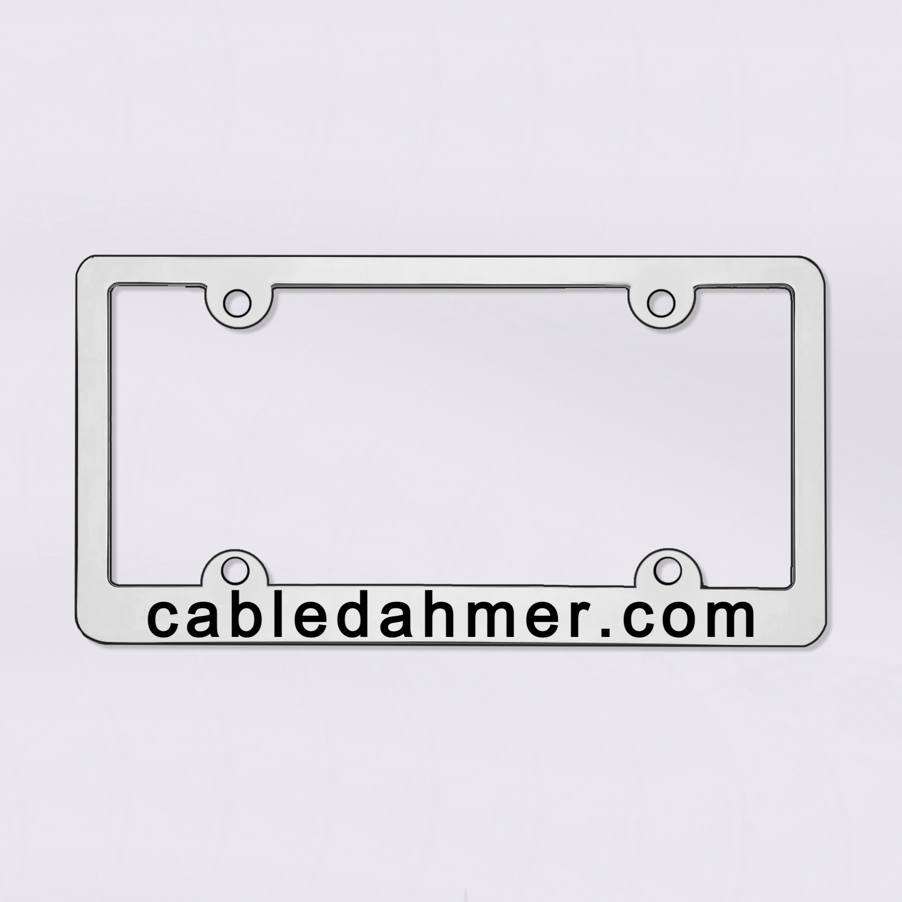 Cable Dahmer License Plate Frames The MCM Store