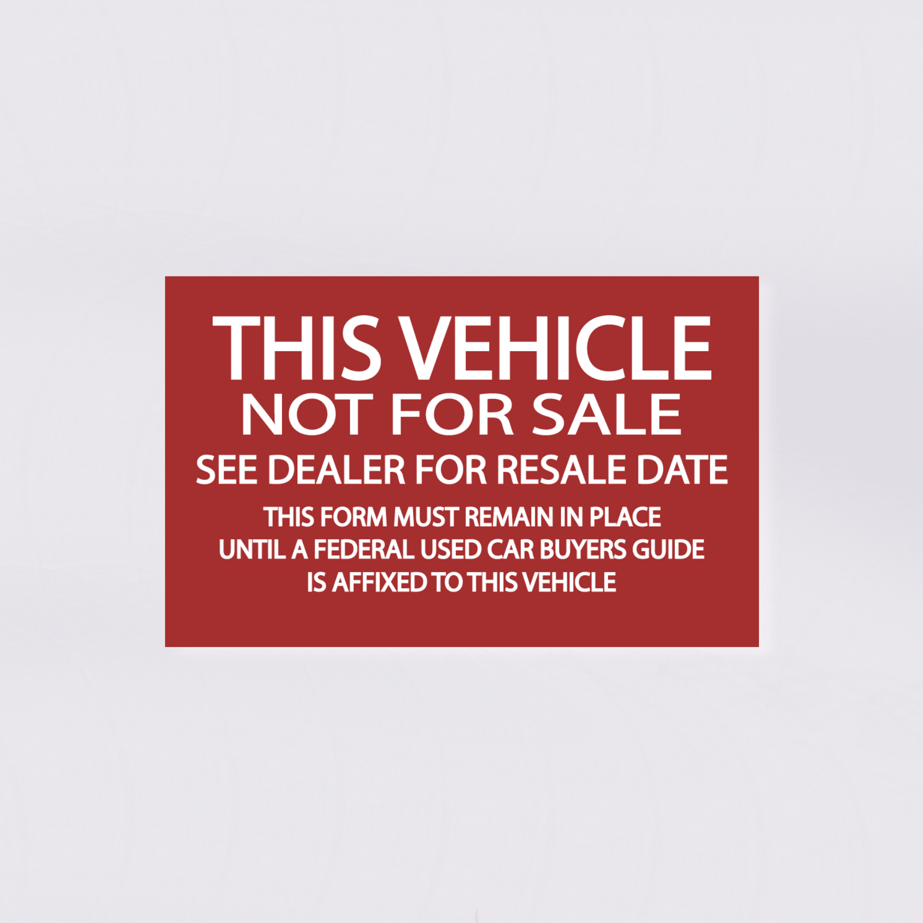 Cable Dahmer Loaner Vehicle Sticker The MCM Store