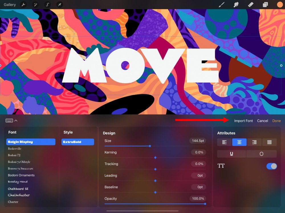 Cara Menambahkan Font ke Procreate