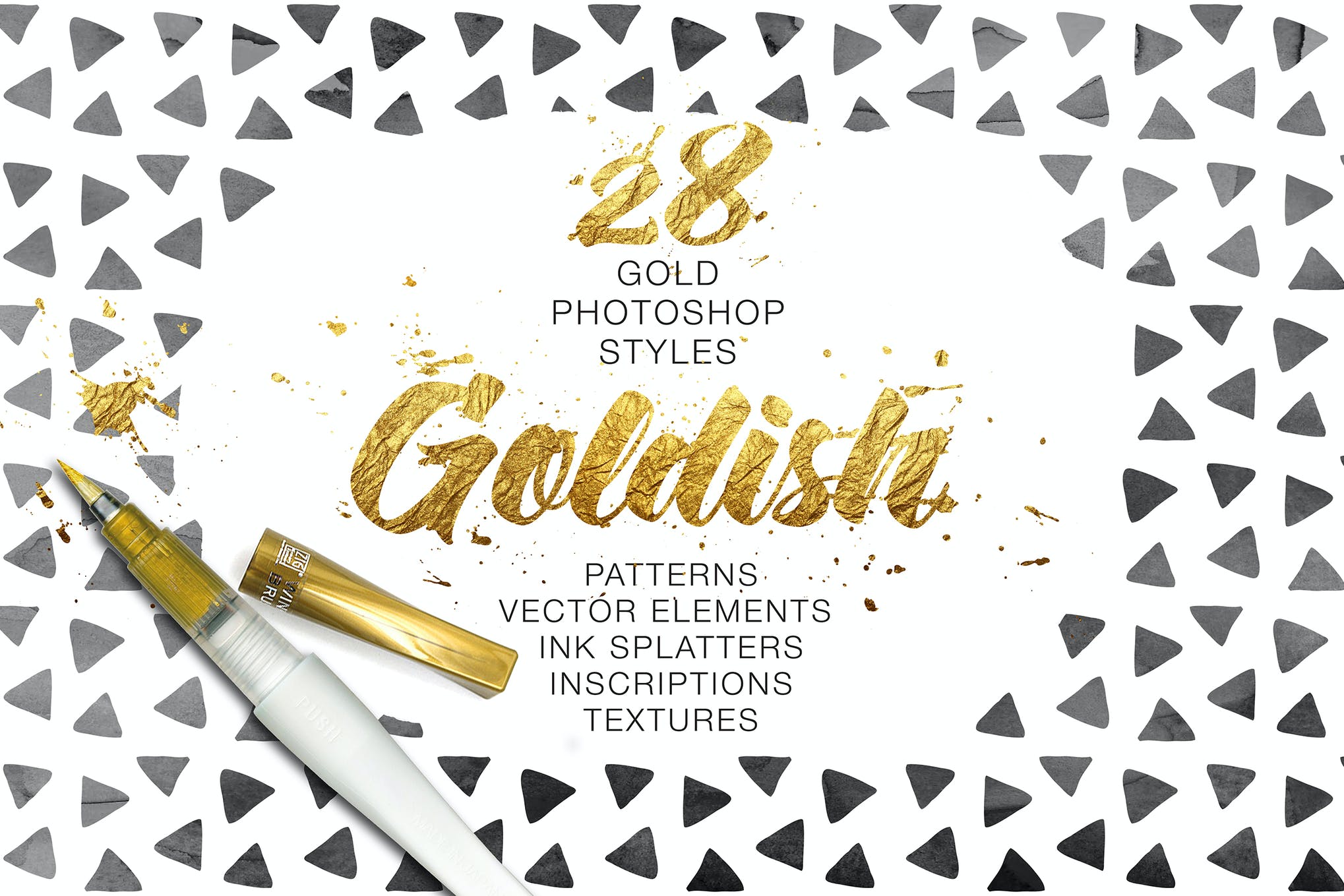 20+ Gold Effects & Patterns for (+ Gold Foil Effects) Theme