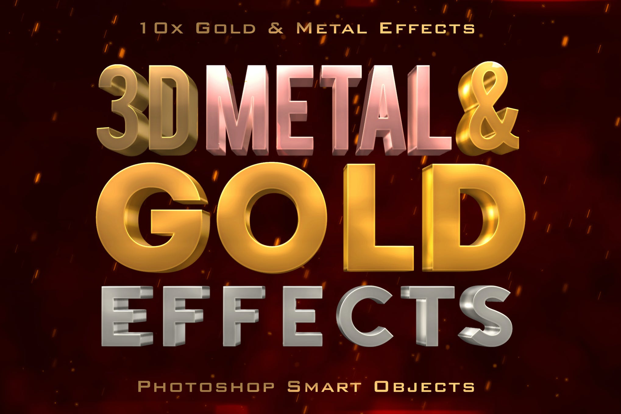 20+ Best Metallic Effects (Metallic Text, Textures, Fonts
