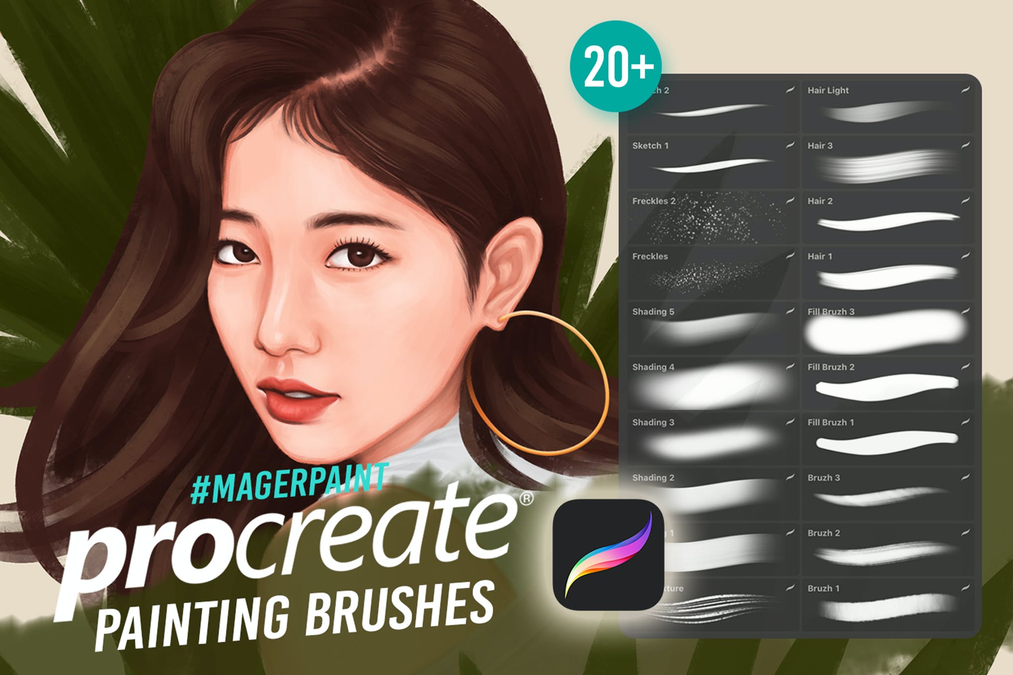 20+ Best Procreate Hair Brushes (Free & Pro) 2021 LaptrinhX / News