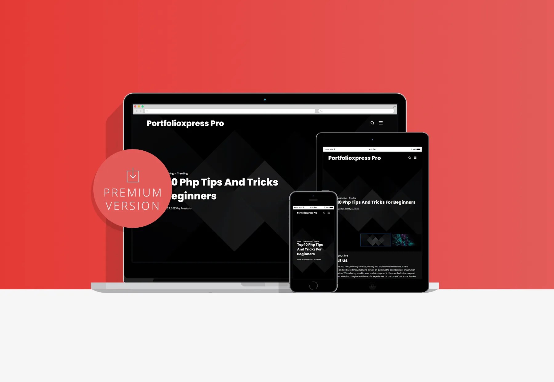 PortfolioXpress Pro Professional and Versatile Portfolio WordPress Theme