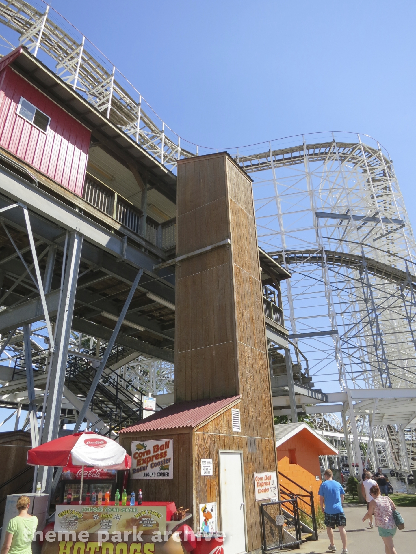 Cornball Express at Indiana Beach Theme Park Archive