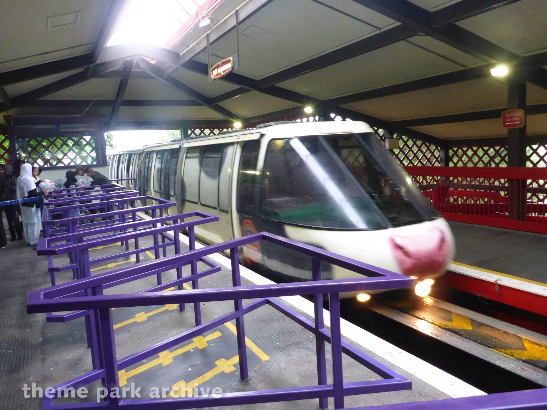 Monorail at Alton Towers Theme Park Archive