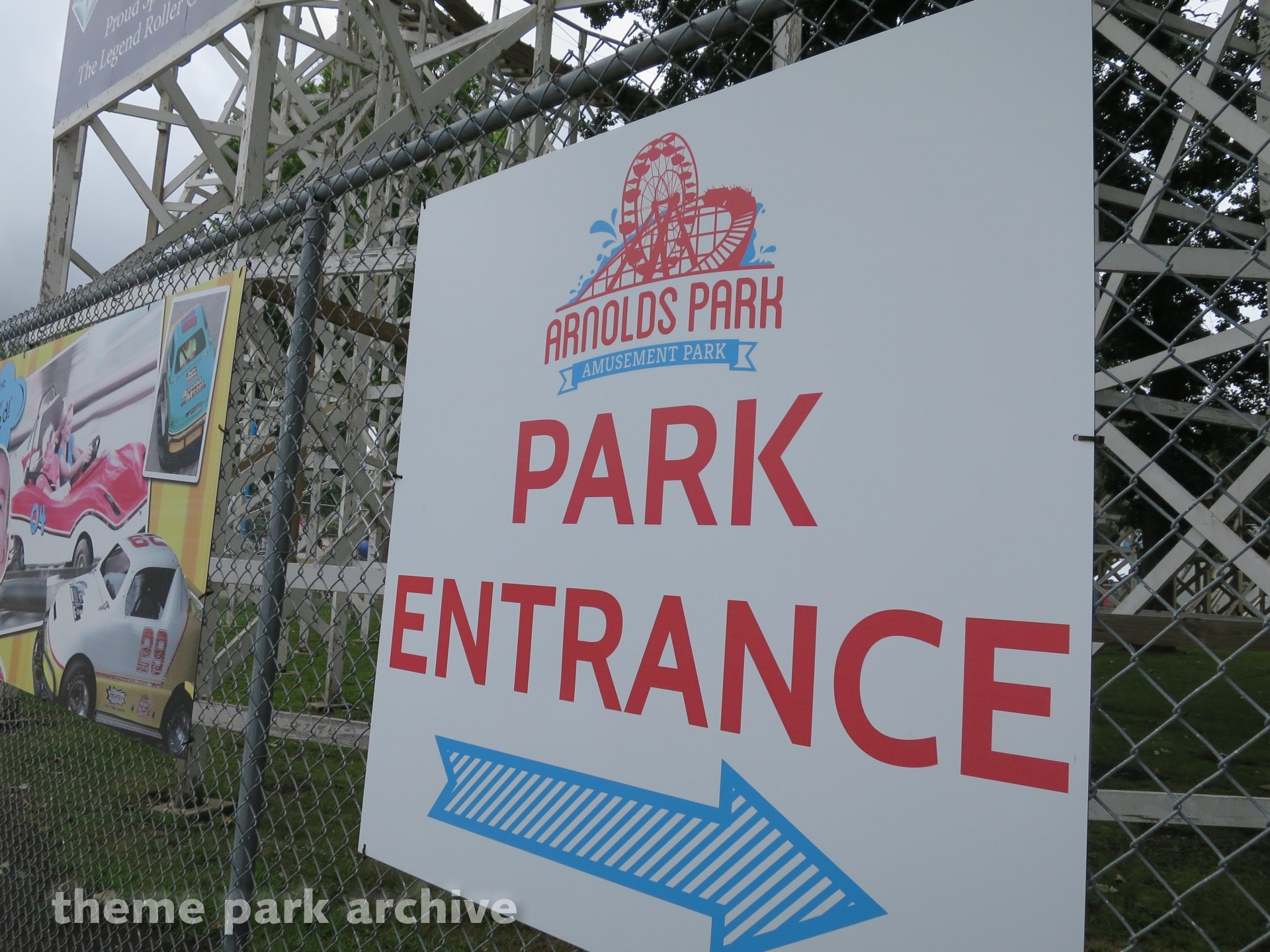 Entrance at Arnolds Park Theme Park Archive