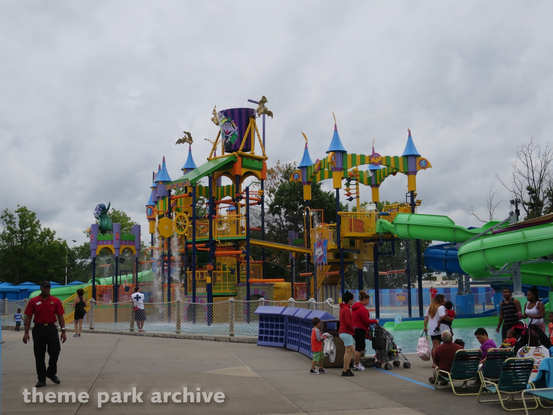 The Count's Splash Castle at Sesame Place Philadelphia Theme Park Archive