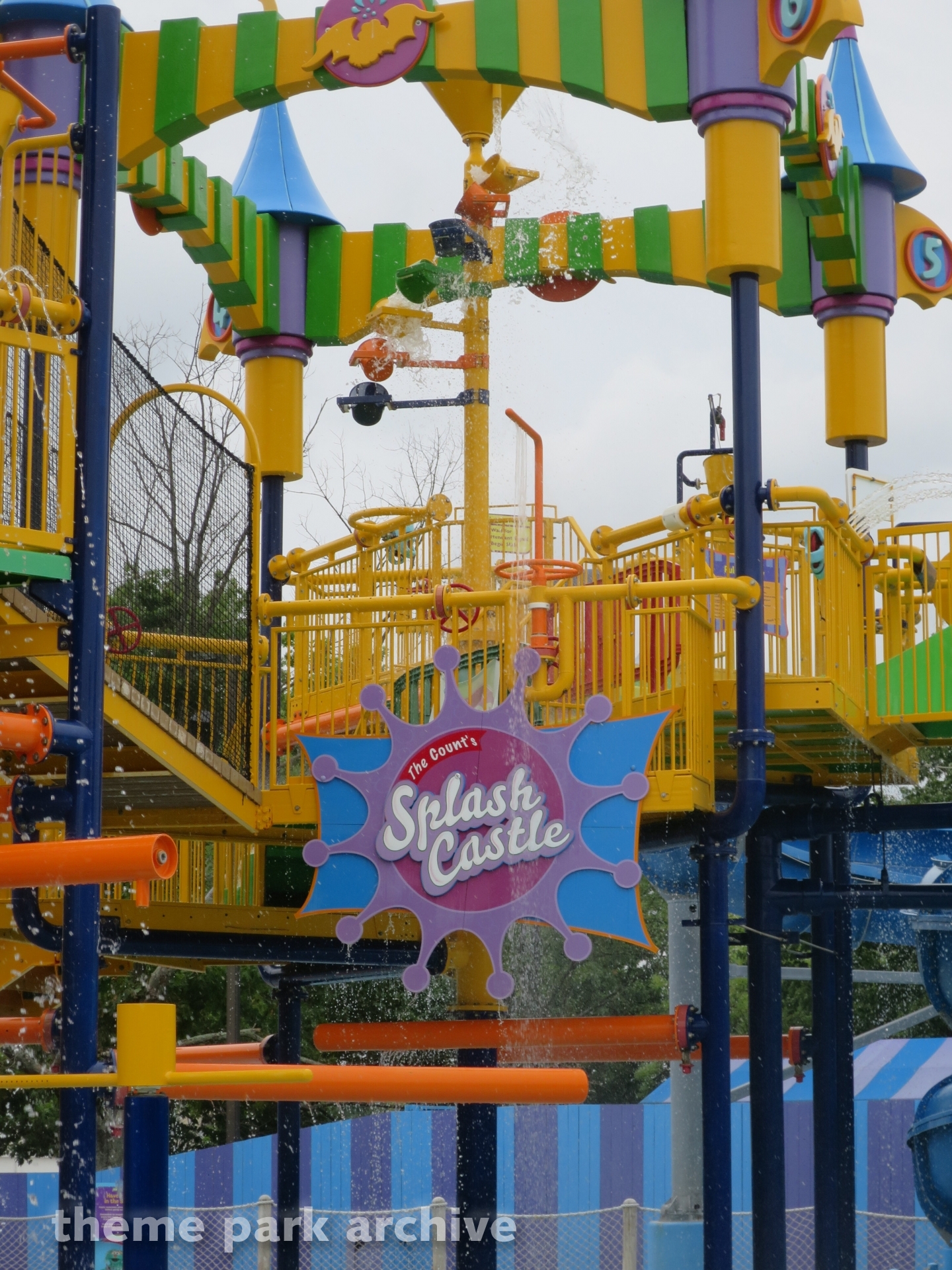 The Count's Splash Castle at Sesame Place Philadelphia Theme Park Archive