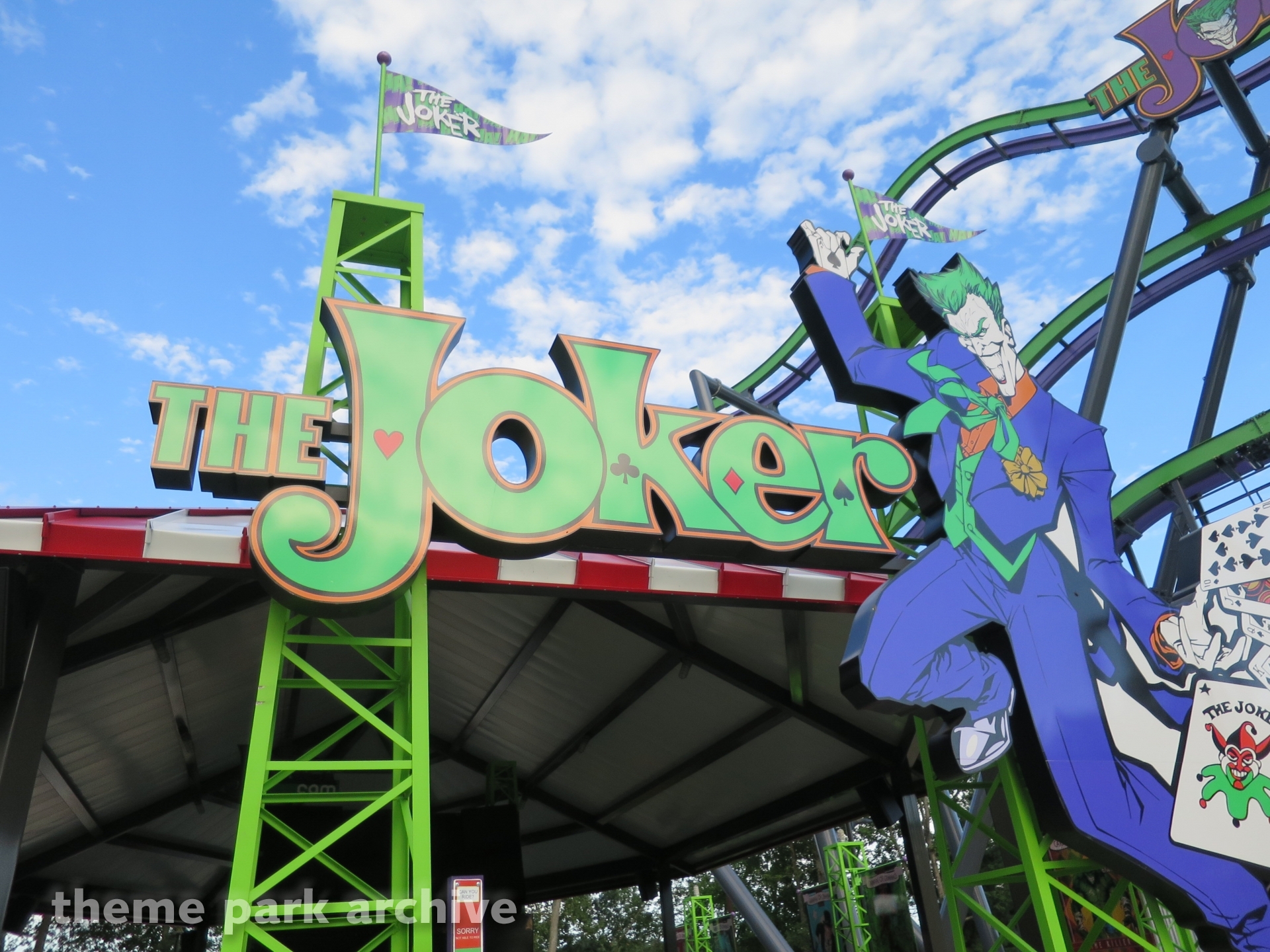 The Joker at Six Flags Great Adventure Theme Park Archive