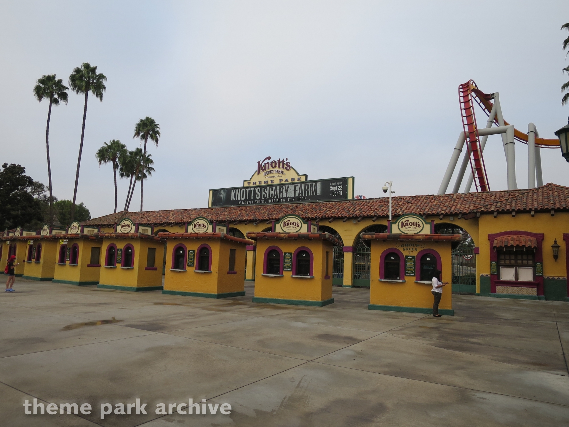 Main Entrance at Knott's Berry Farm Theme Park Archive
