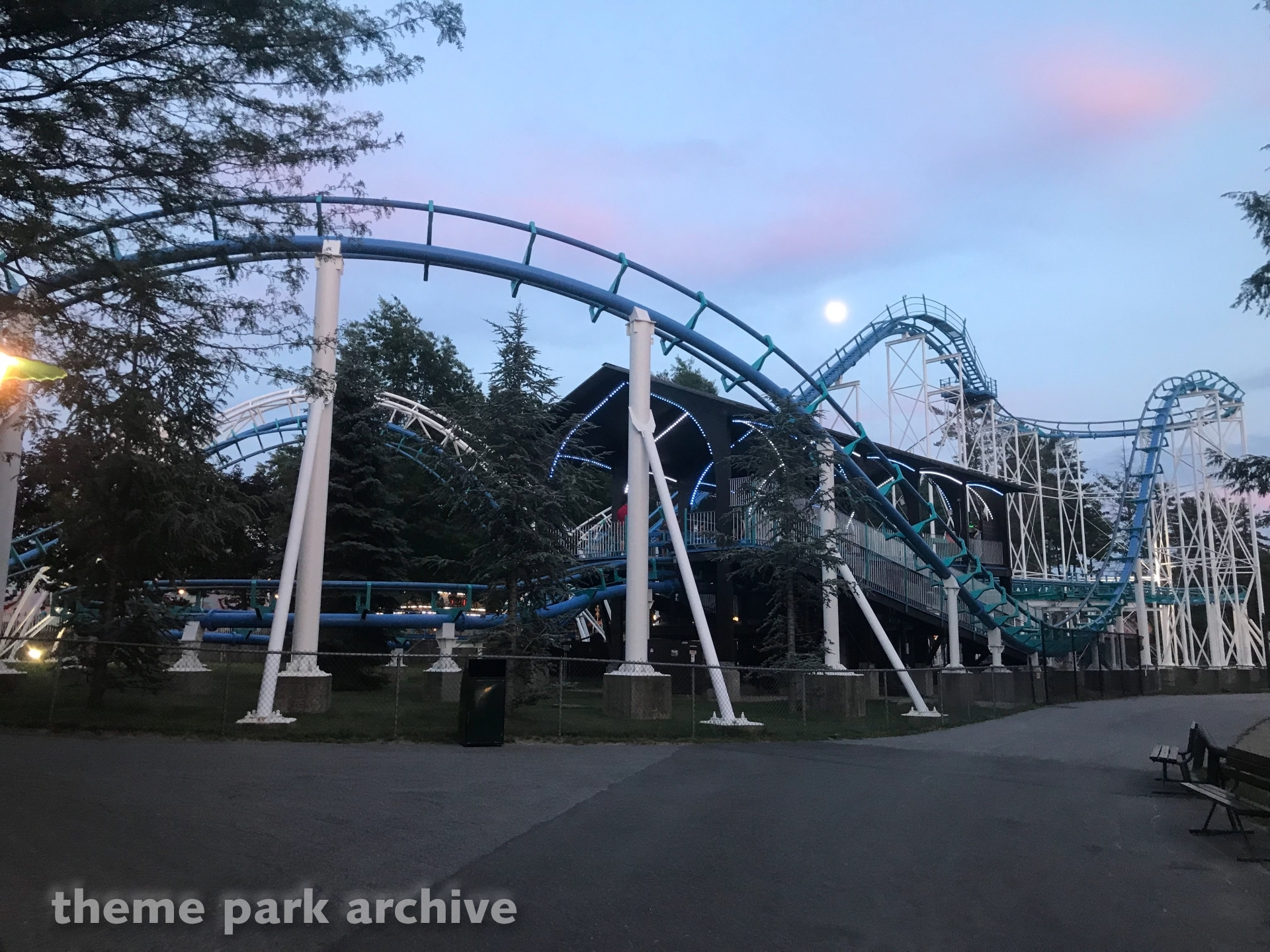Corkscrew at Canobie Lake Park Theme Park Archive