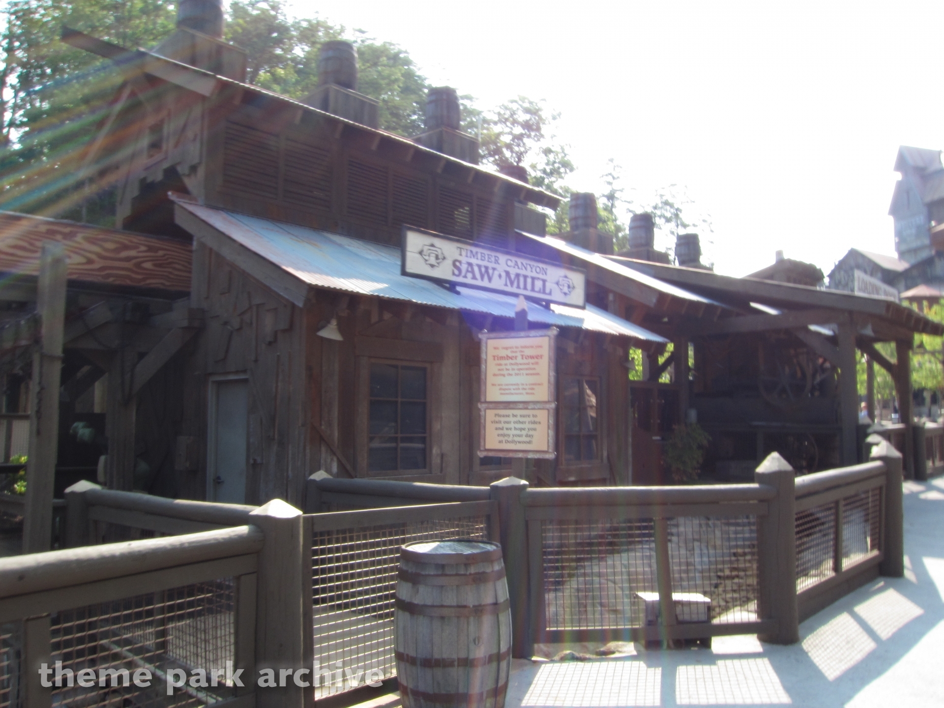 Timber Canyon at Dollywood Theme Park Archive