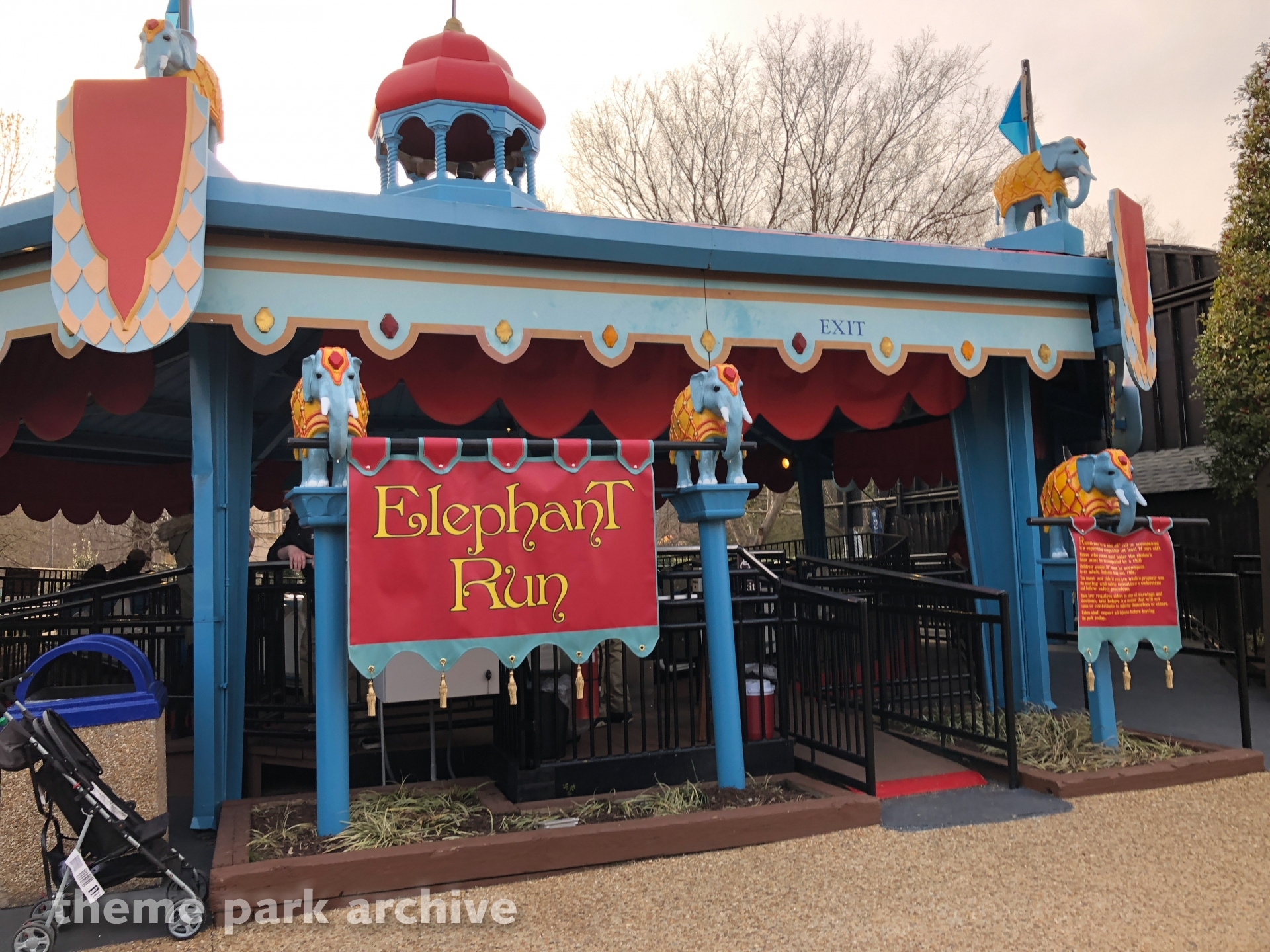 Elephant Run at Busch Gardens Williamsburg Theme Park Archive