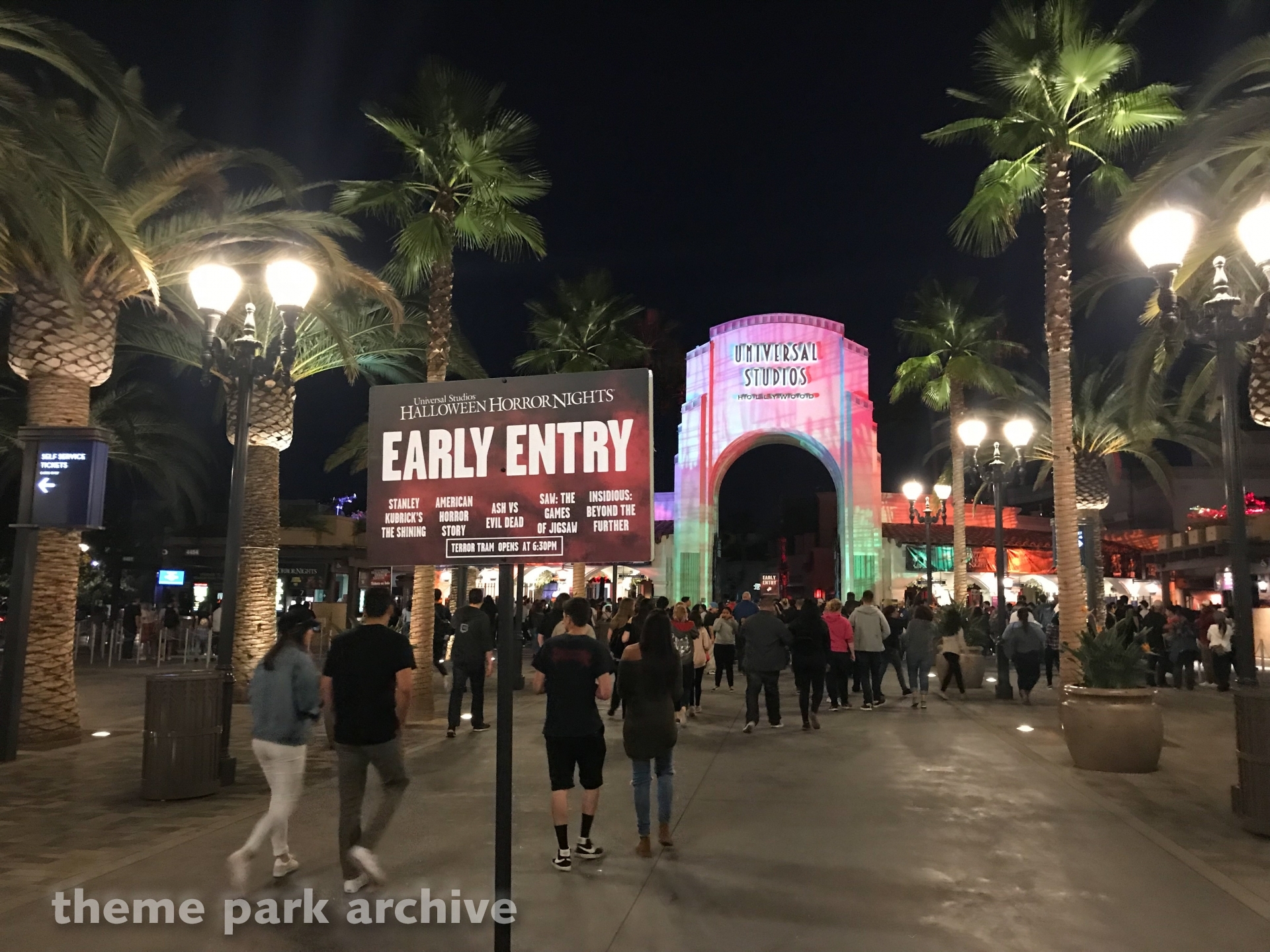 Park Entrance at Universal Studios Hollywood Theme Park Archive