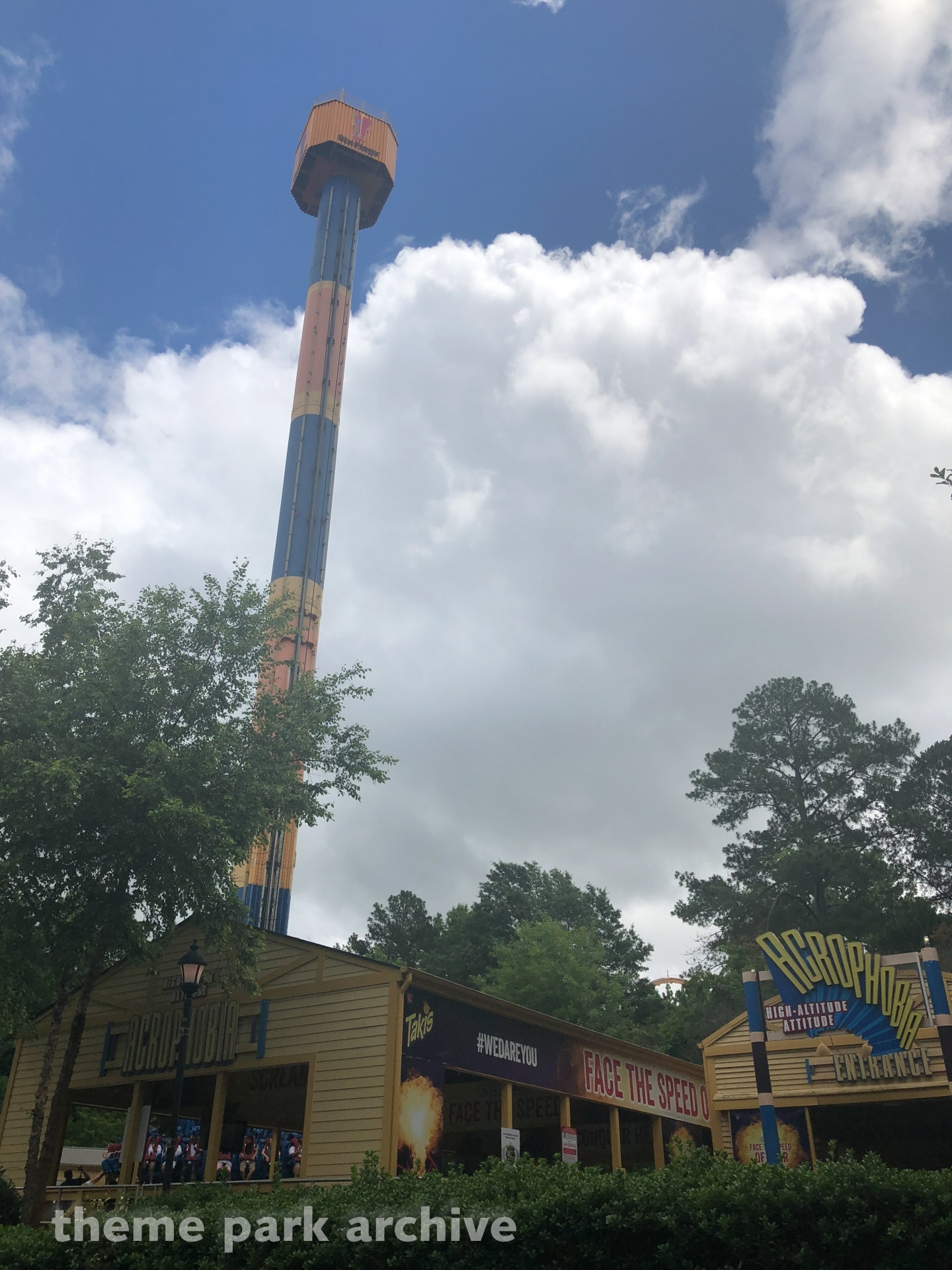 Acrophobia at Six Flags Over Theme Park Archive