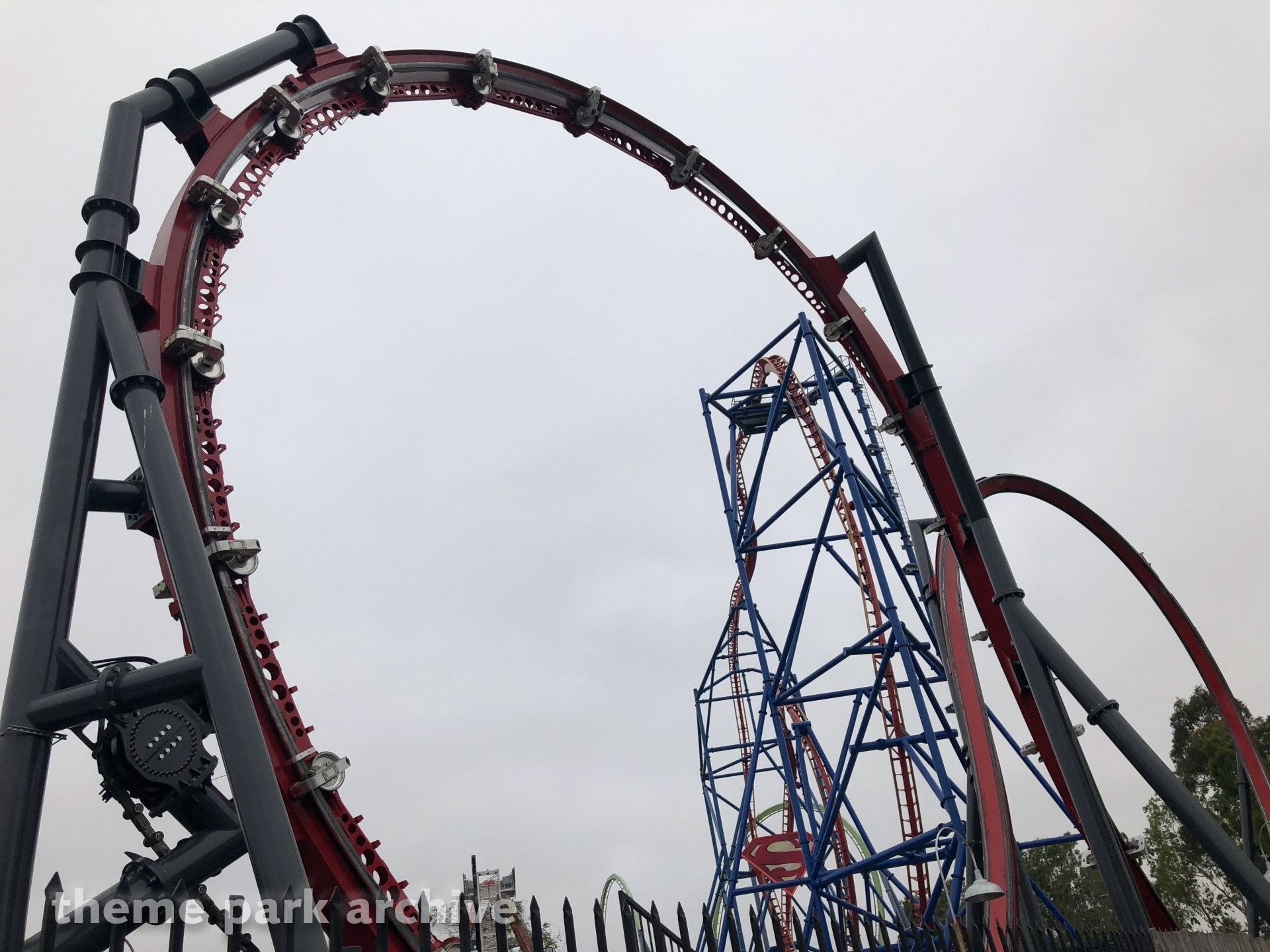 Harley Quinn Crazy Coaster at Six Flags Discovery Kingdom Theme Park