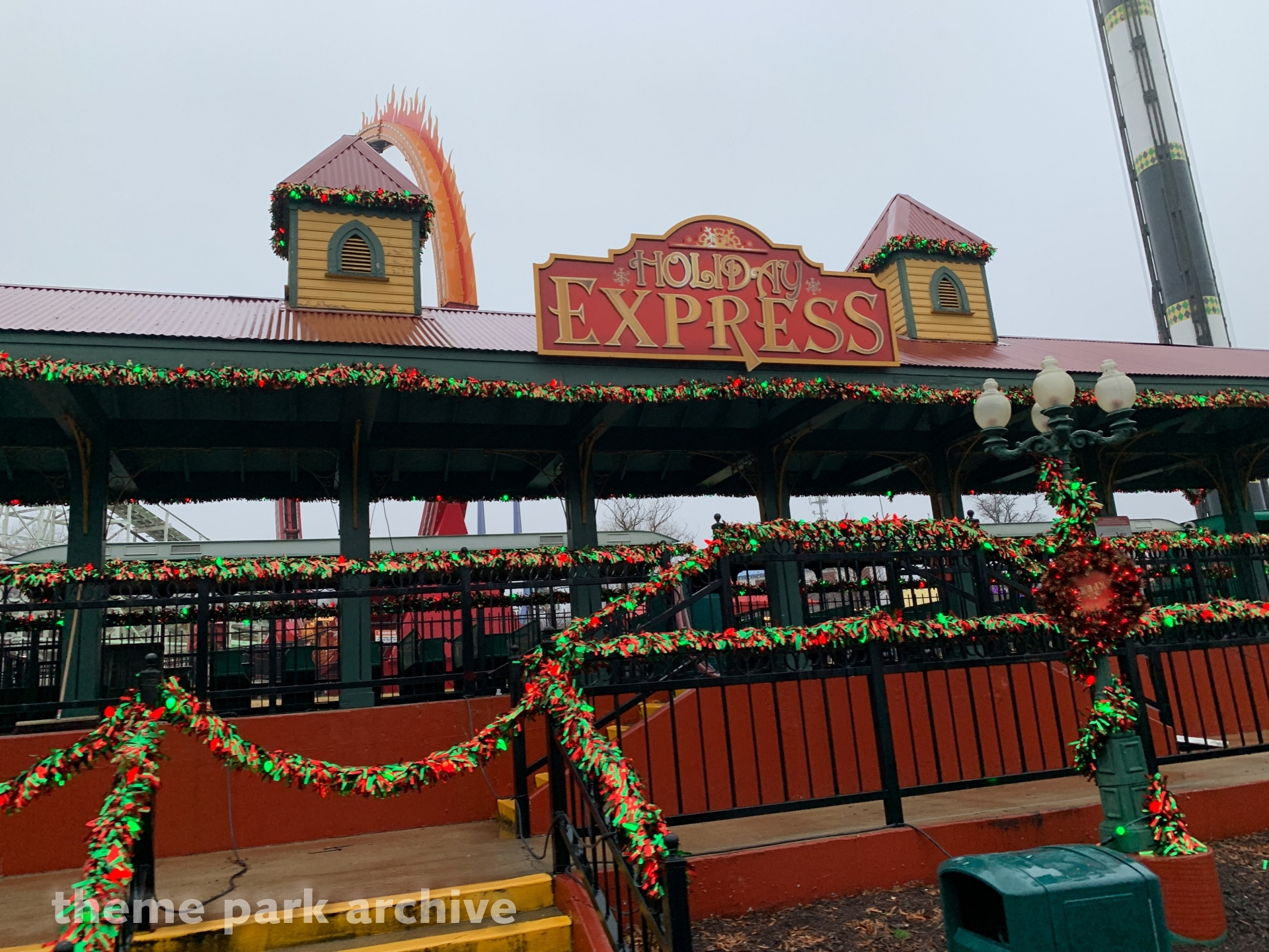 Whistlestop Train at Six Flags America Theme Park Archive