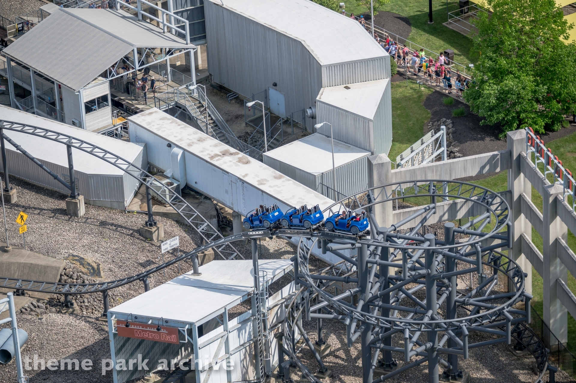 Backlot Stunt Coaster at Kings Island Theme Park Archive