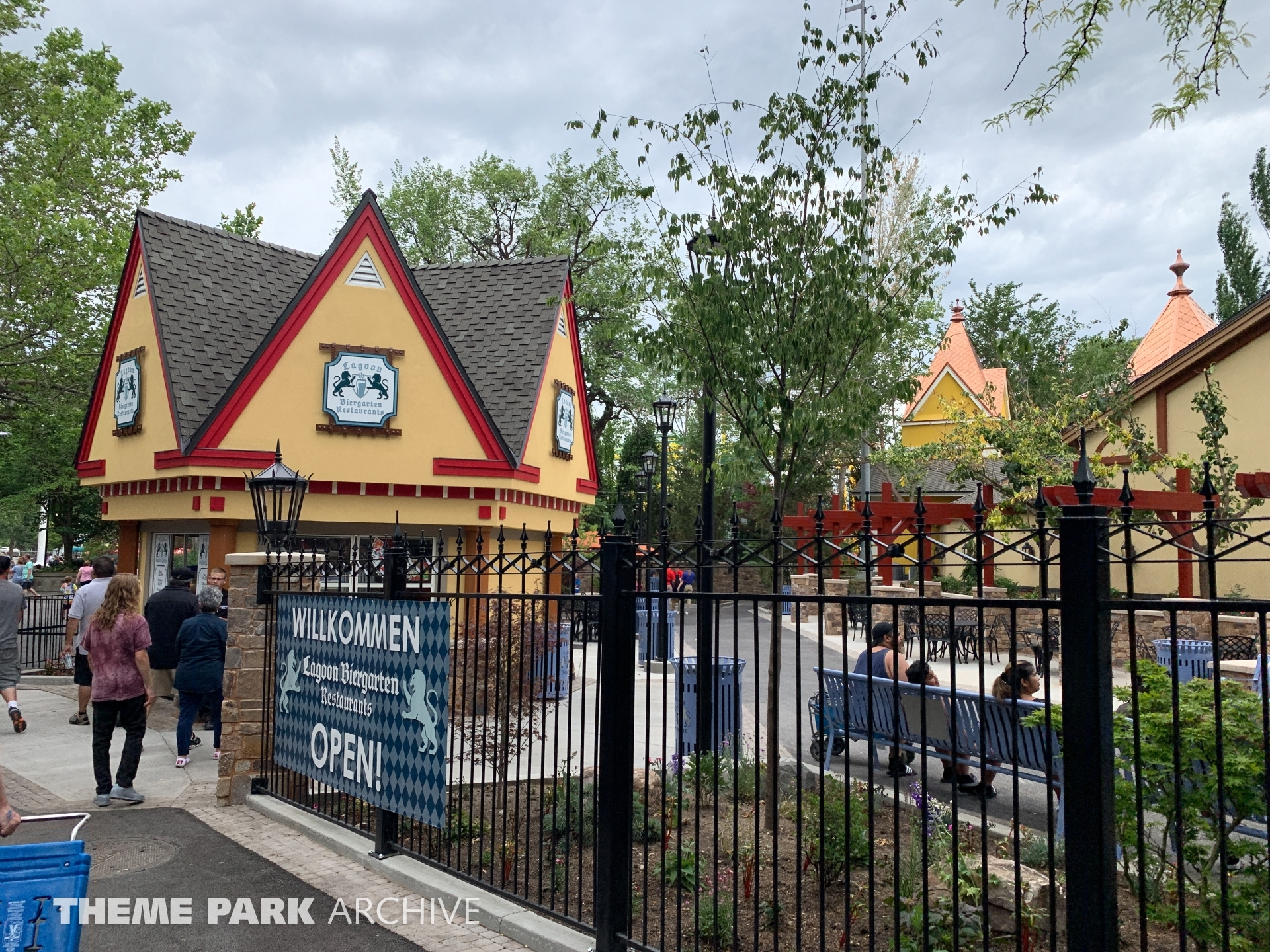 Lagoon Biergarden at Lagoon Theme Park Archive