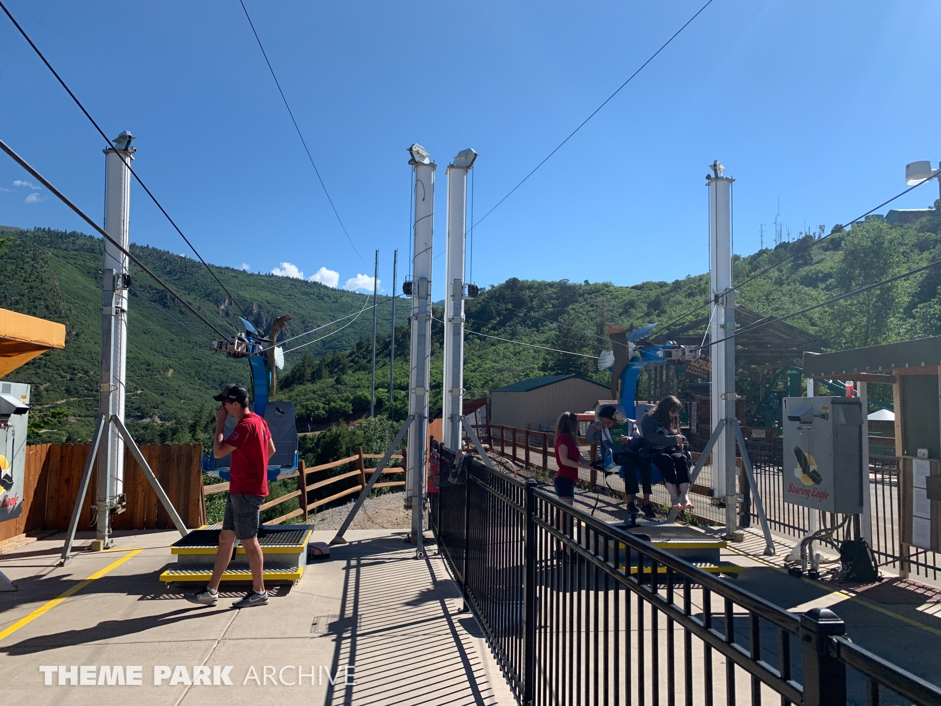 Soaring Eagle Zip Ride at Glenwood Caverns Adventure Park Theme Park