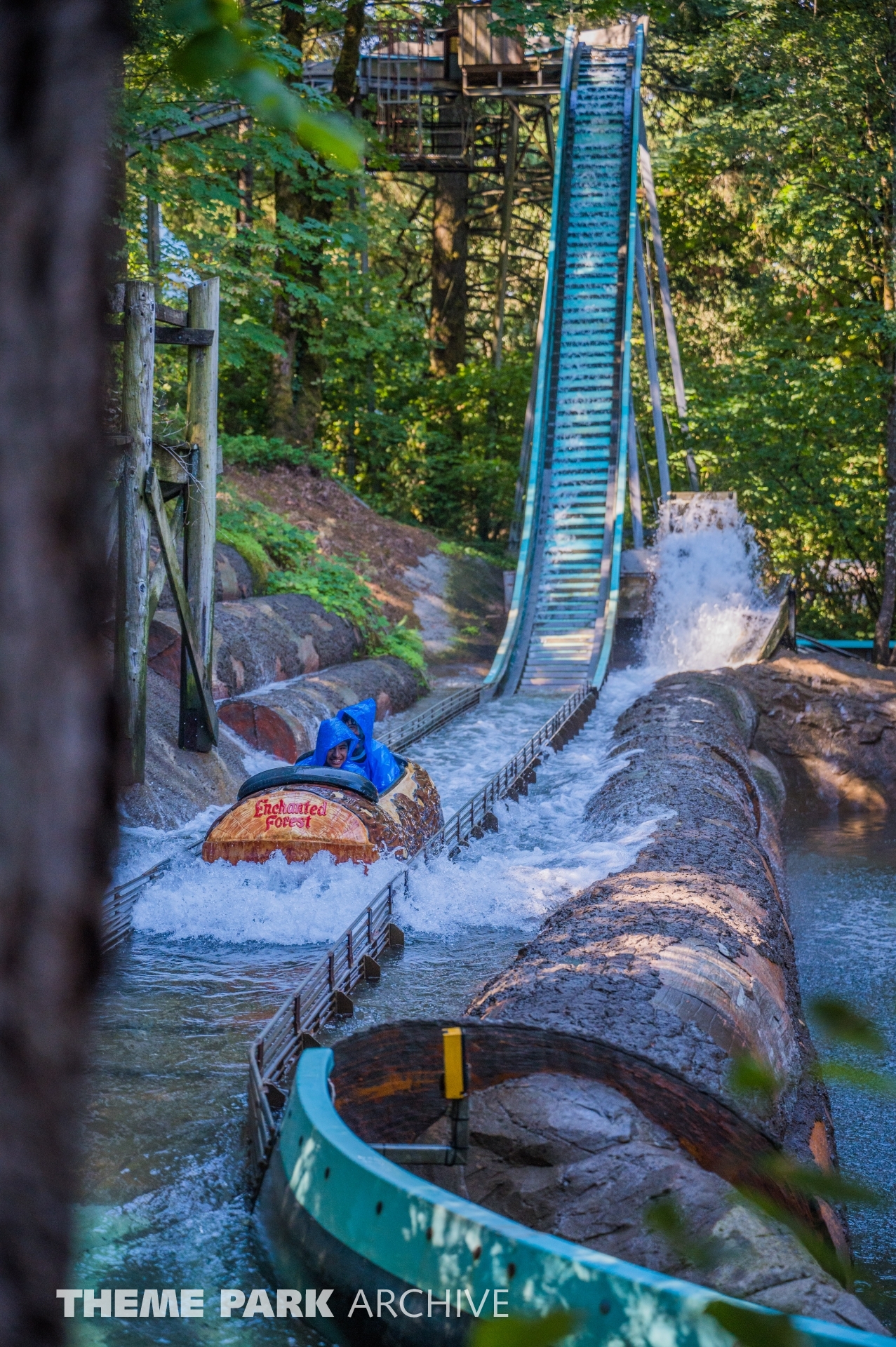 Big Timber Log Ride at Enchanted Forest Theme Park Archive