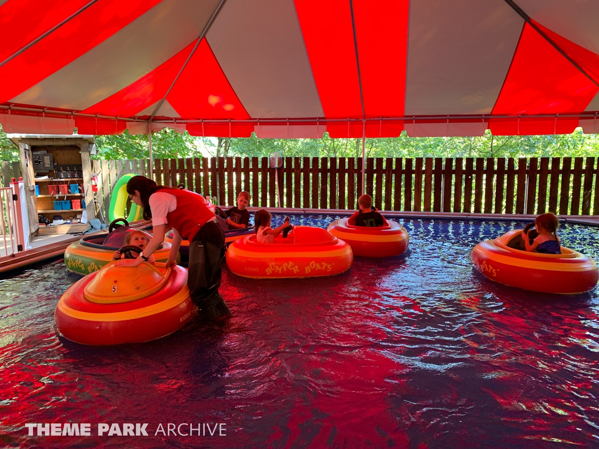 Kiddy Bumper Boats at Enchanted Forest Theme Park Archive