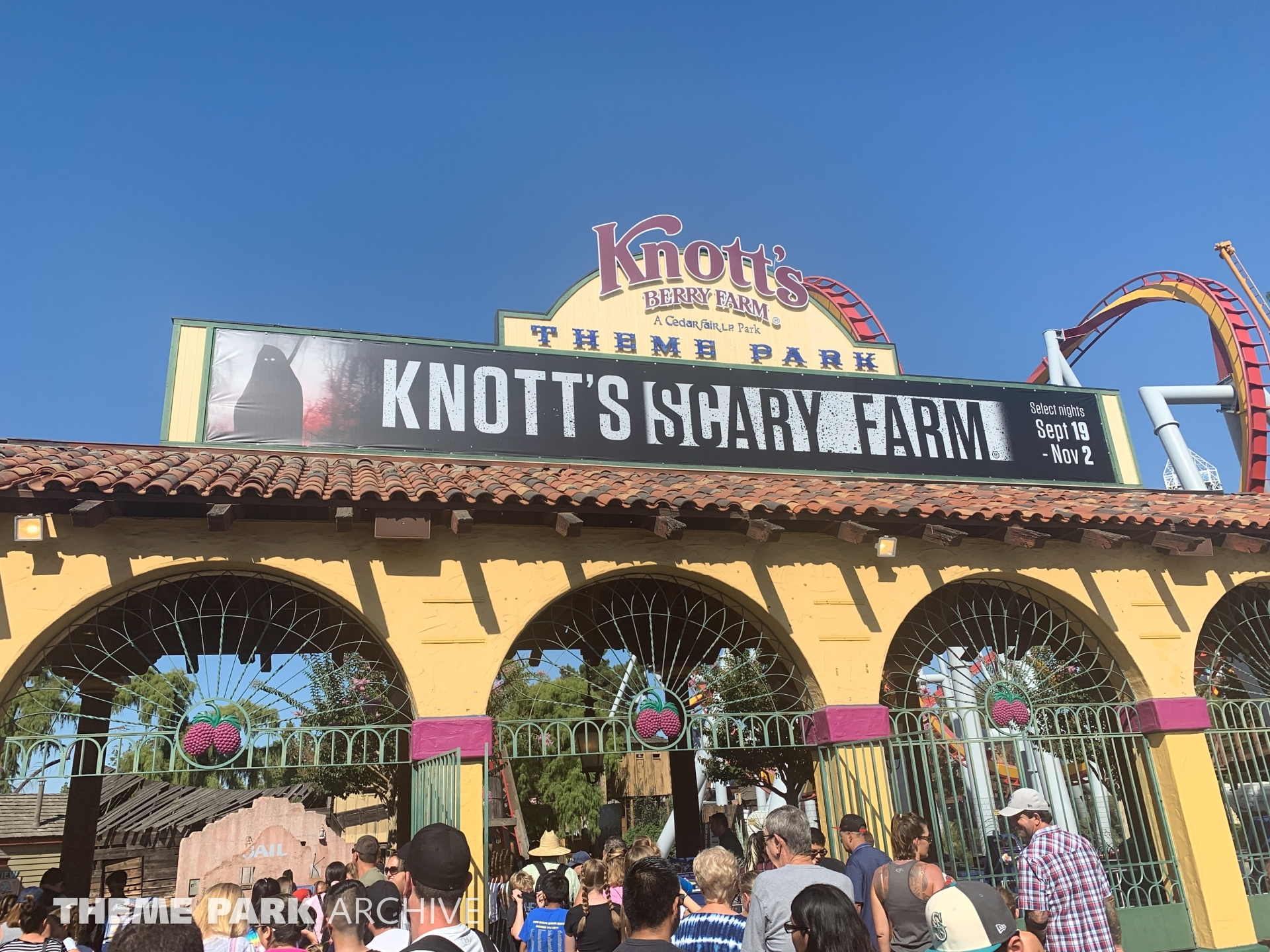 Main Entrance at Knott's Berry Farm Theme Park Archive