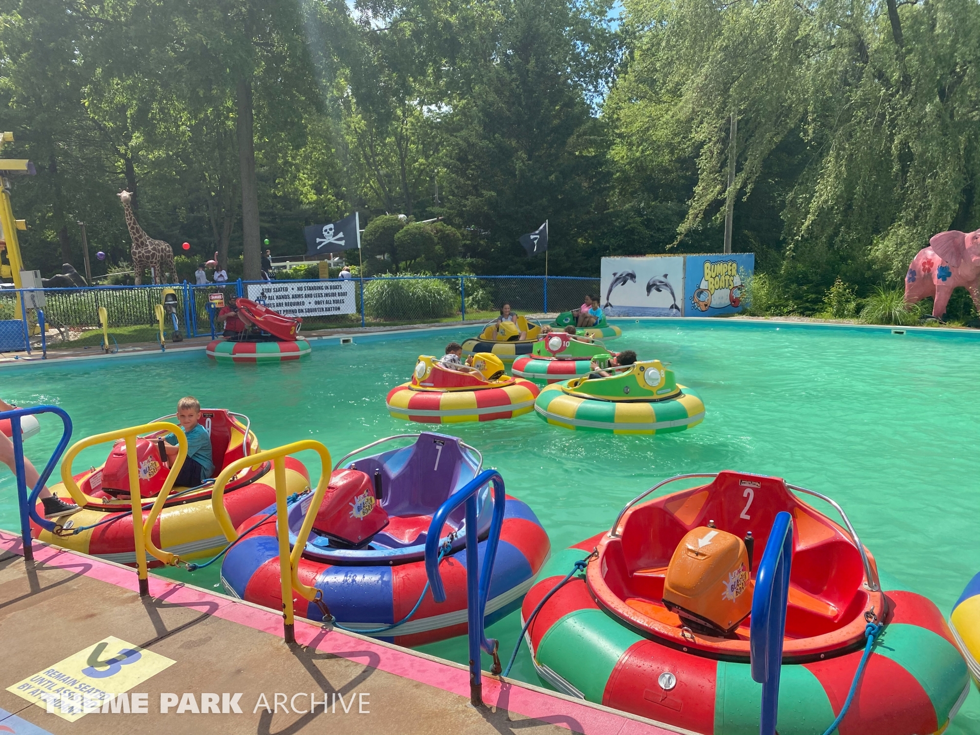 Bumper Boats at Sluggers & Putters Amusement Park Theme Park Archive