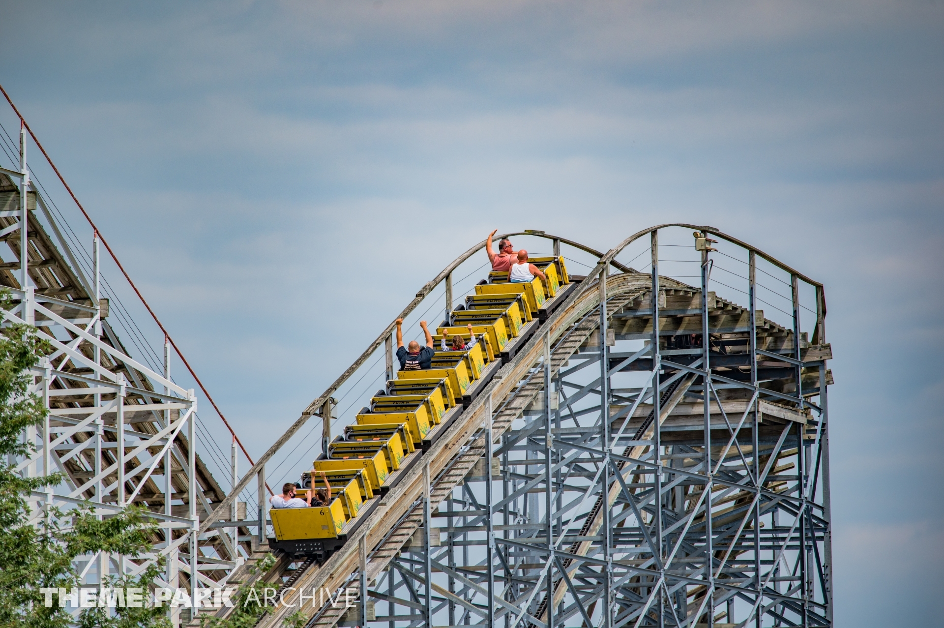 Cornball Express at Indiana Beach Theme Park Archive