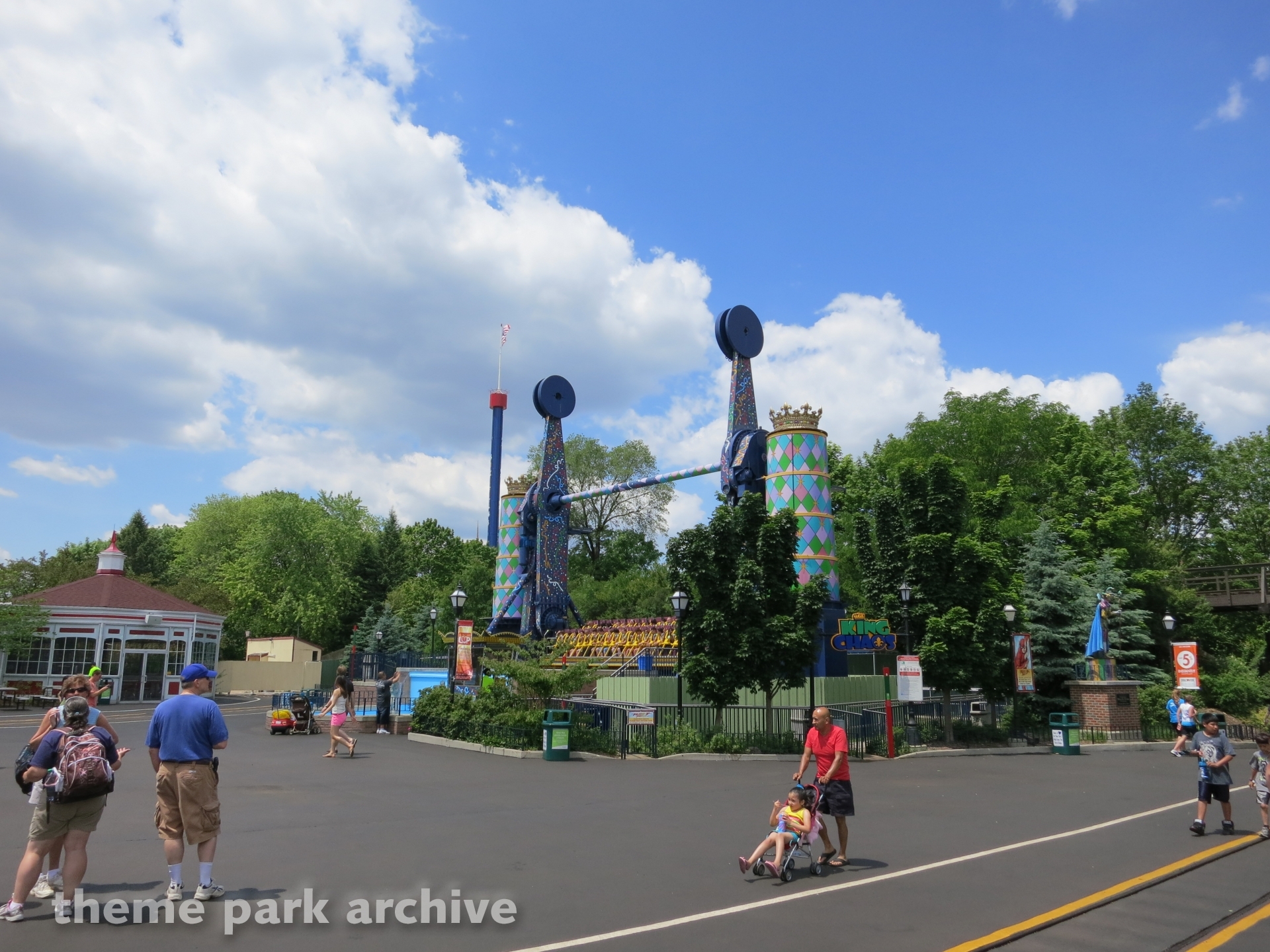 King Chaos at Six Flags Great America Theme Park Archive
