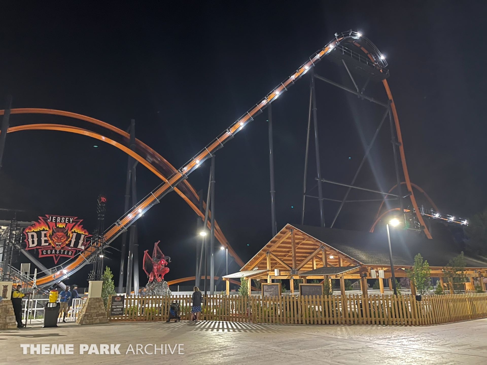 Jersey Devil Coaster at Six Flags Great Adventure Theme Park Archive