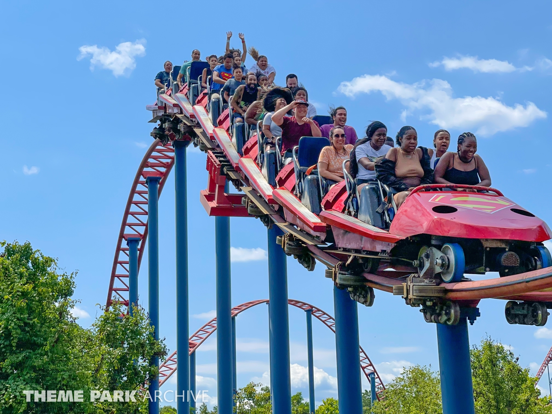 We celebrate Independence Day at Six Flags America Theme Park Archive