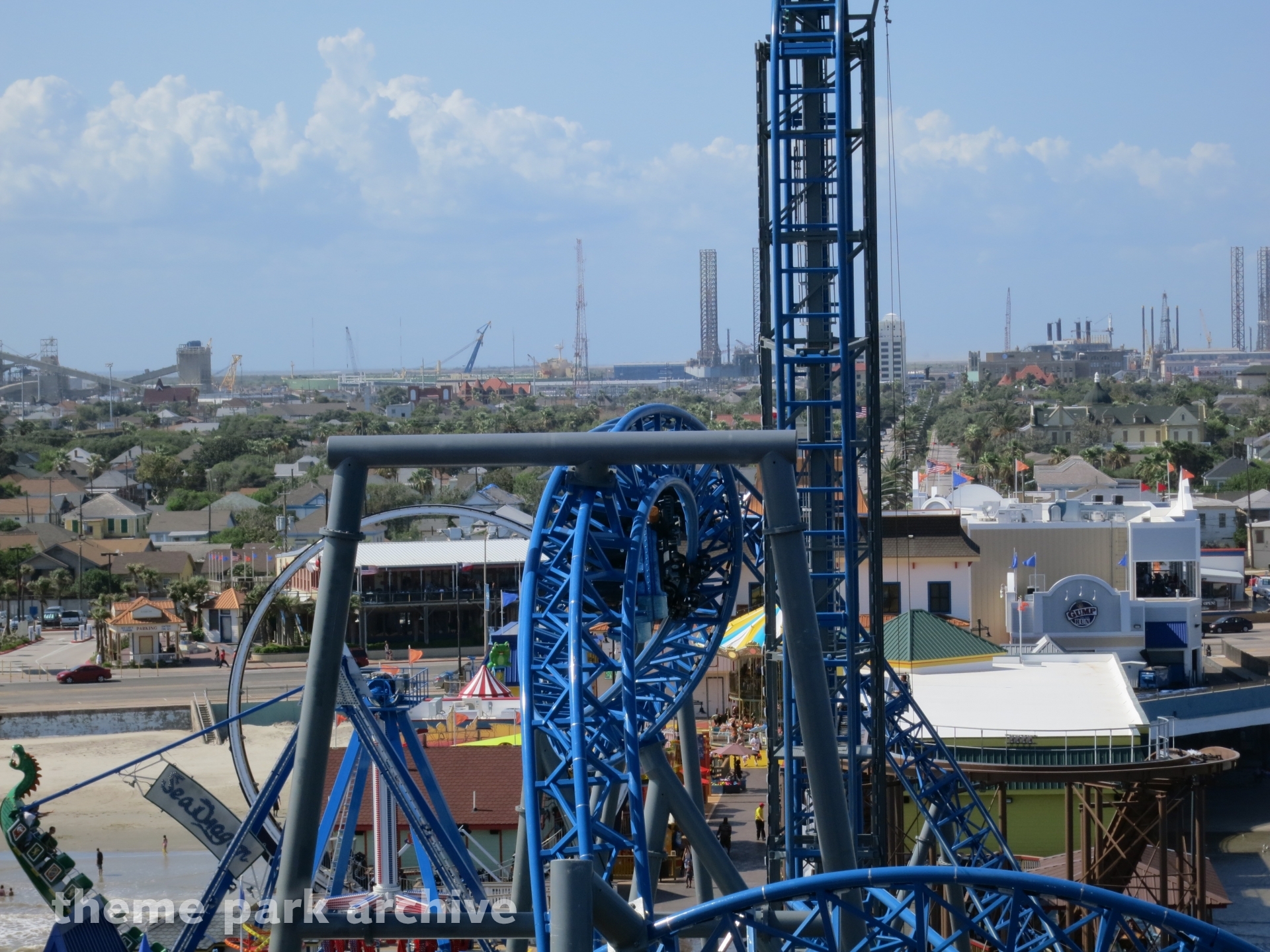Iron Shark at Galveston Island Historic Pleasure Pier Theme Park Archive