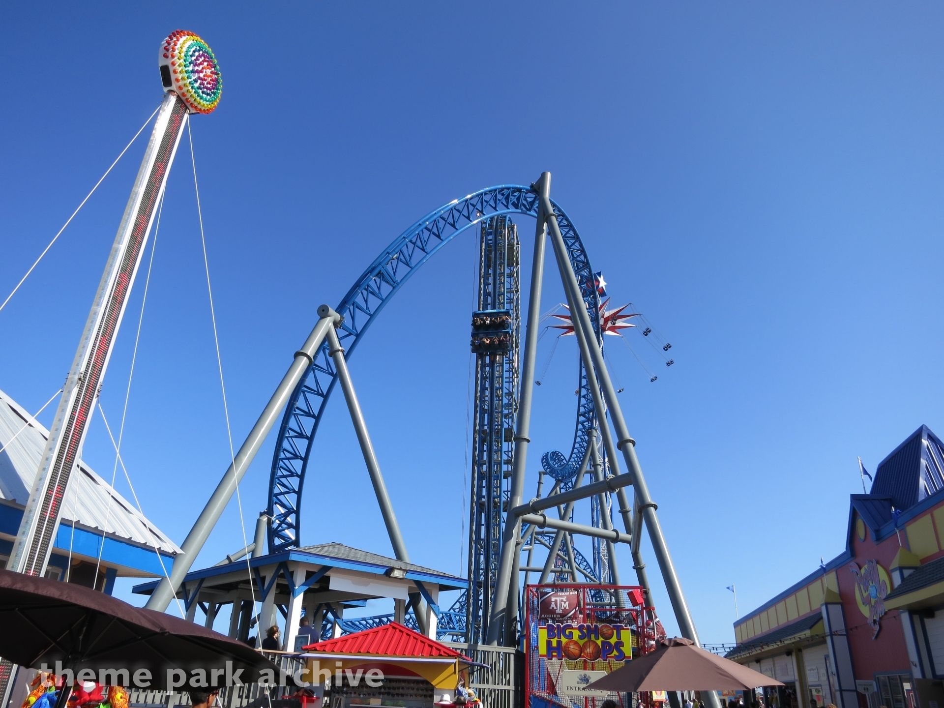 Iron Shark at Galveston Island Historic Pleasure Pier Theme Park Archive
